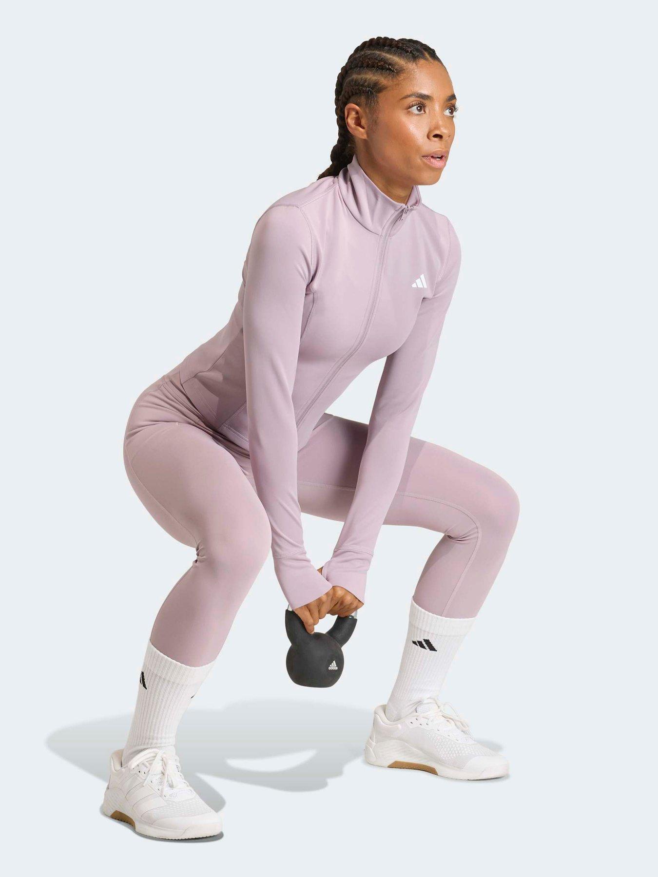 Image 3 of 5 of adidas Women's Training Workout Essentils Jacket- Preloved-Fig