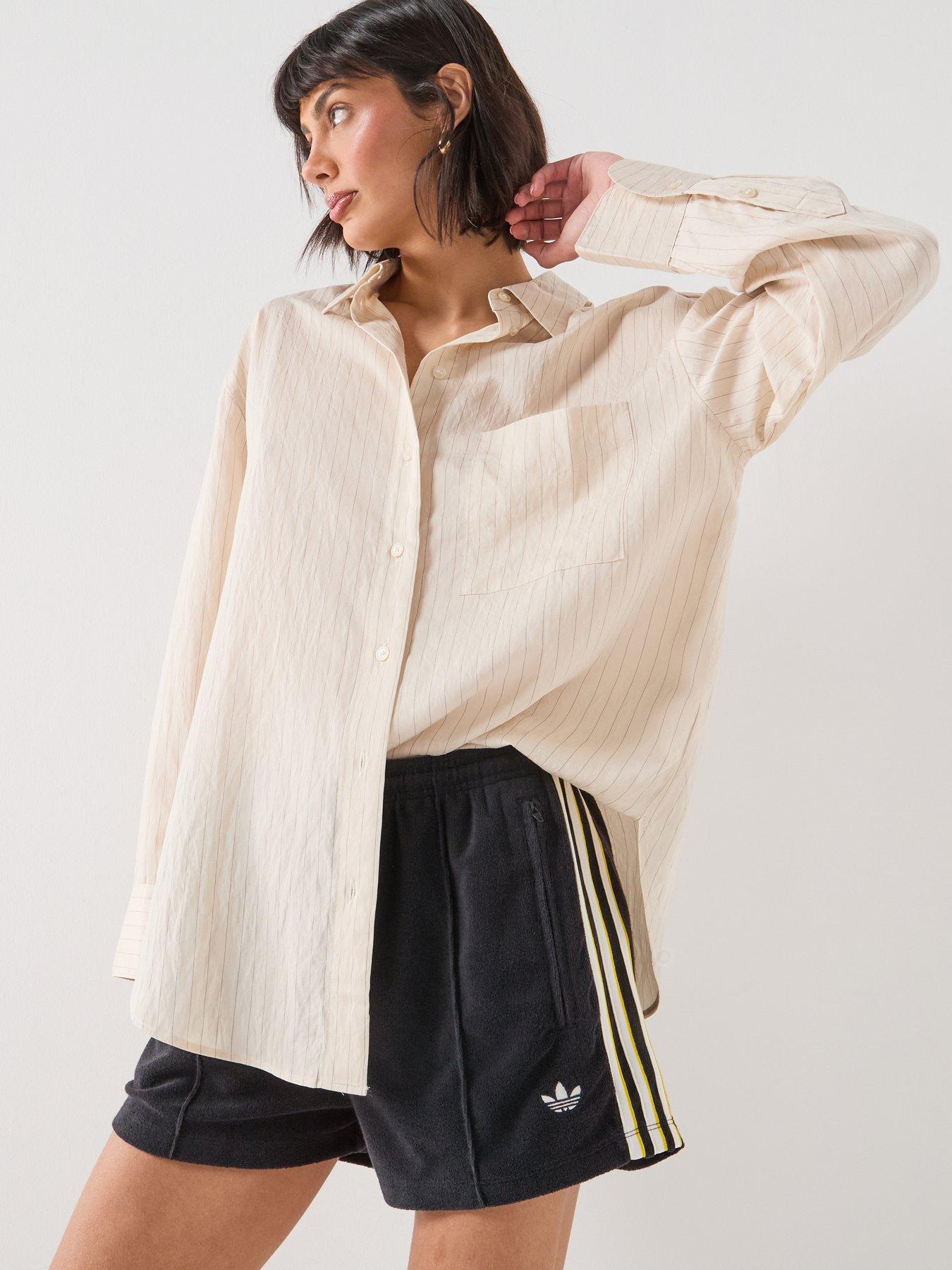 adidas Originals Women's Terry Towel Firebird Shorts - Black