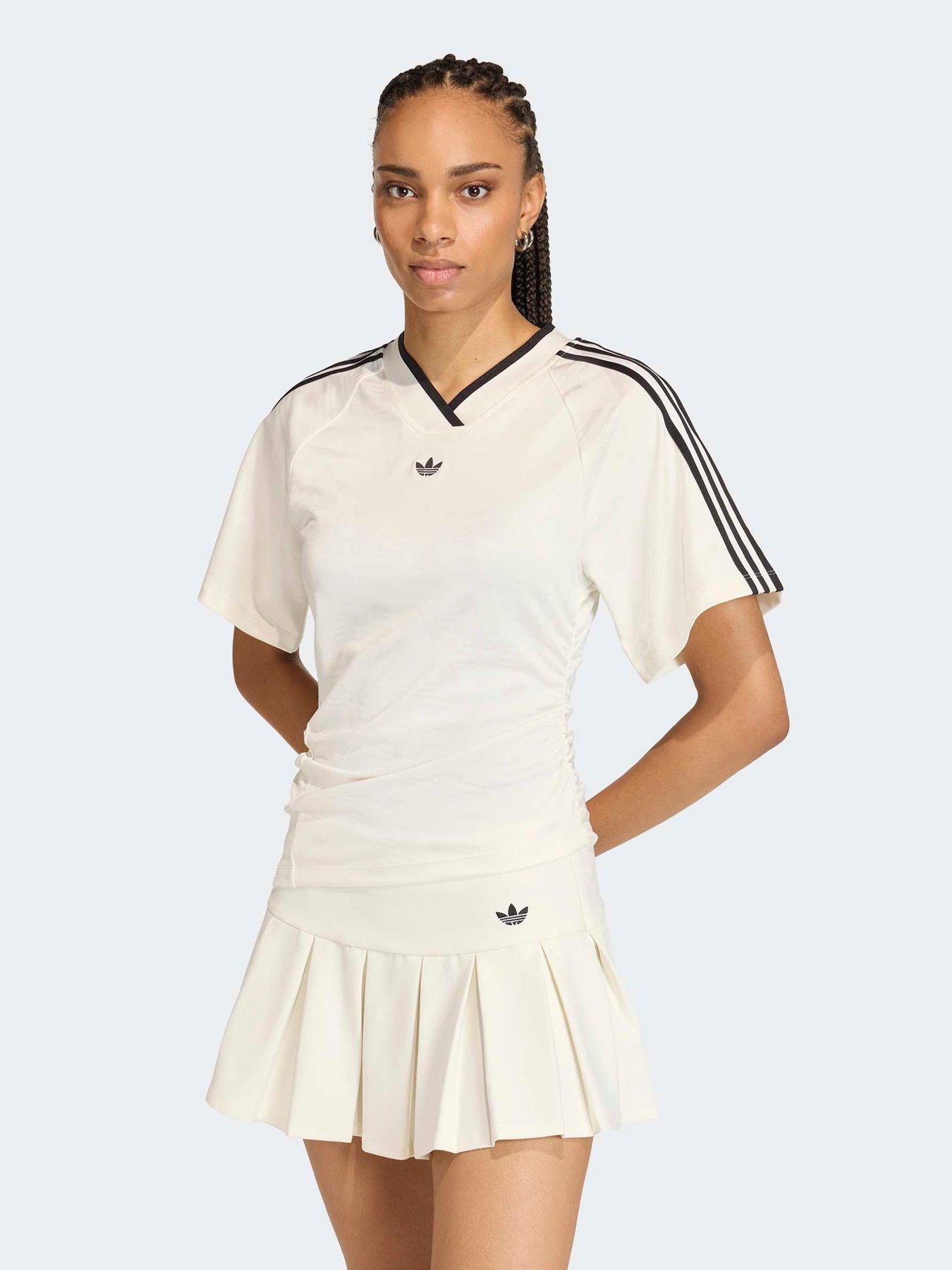 adidas Originals Women's Rouched Football Jersey, Owhite, Size Xs, Women