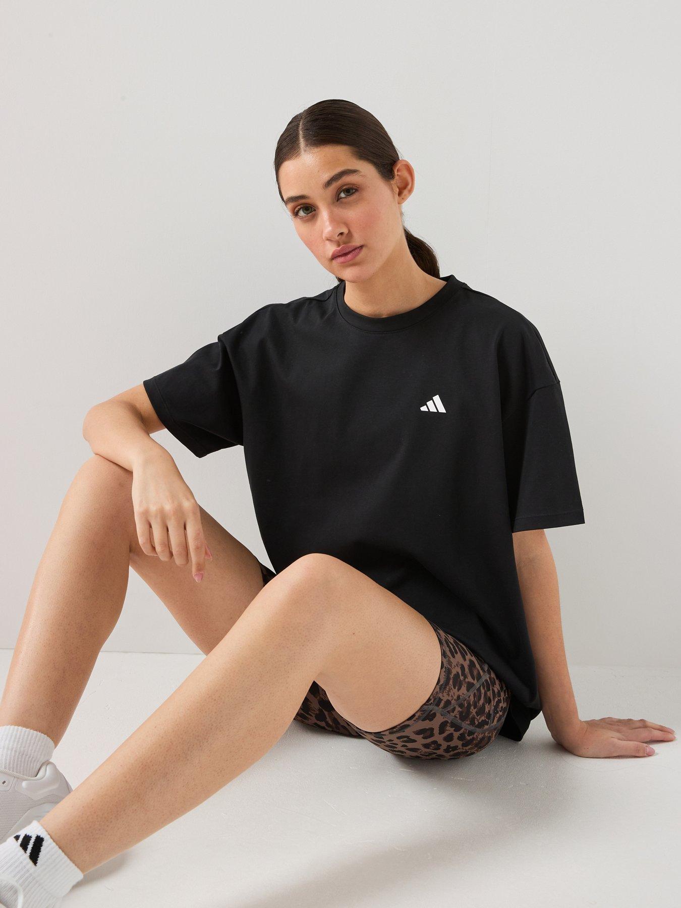 adidas Women's Training Power Essentials T-Shirt - Black