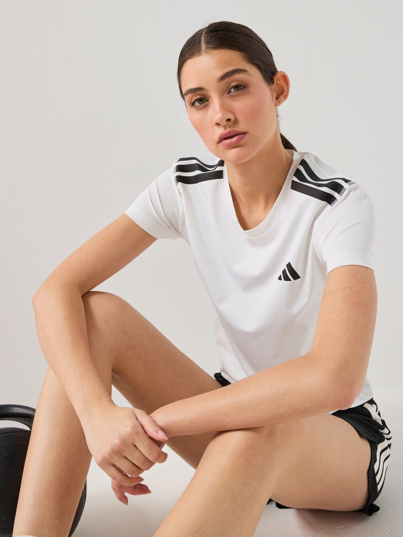 Image 1 of 6 of adidas Women's Training Hyperglam T-Shirt - White