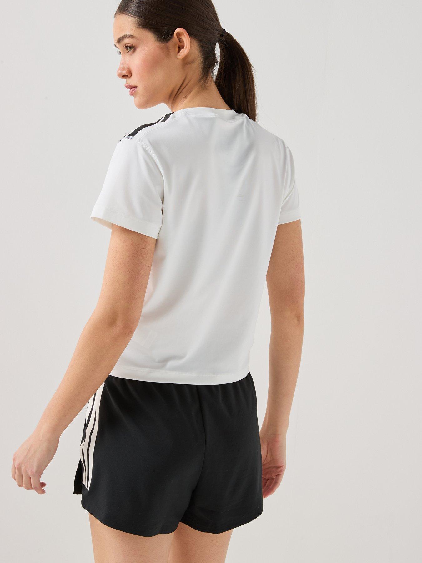 Image 2 of 6 of adidas Women's Training Hyperglam T-Shirt - White