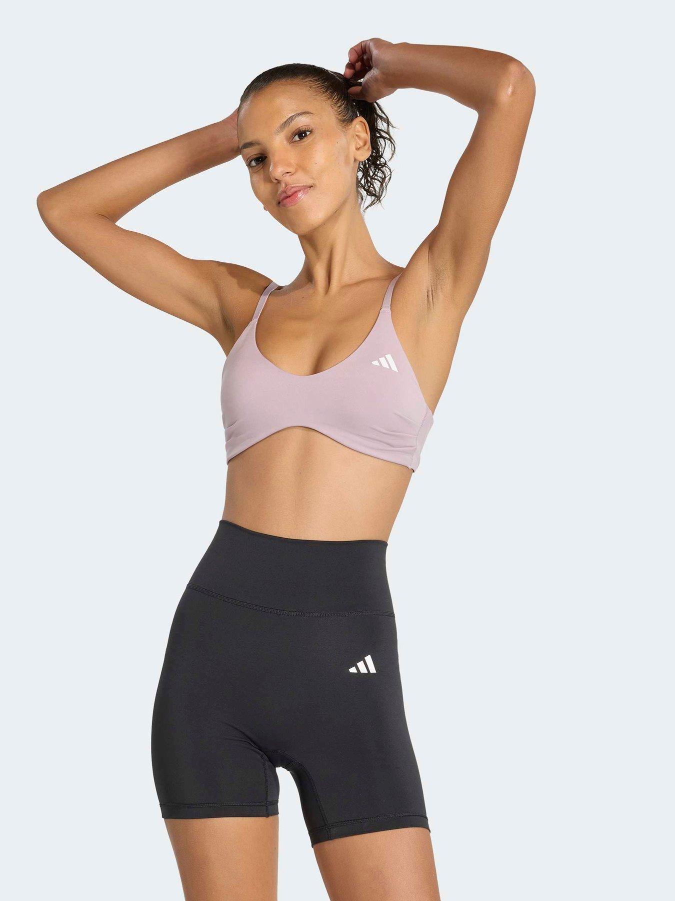 adidas Womens Training Workout Essentials Bra - Lilac