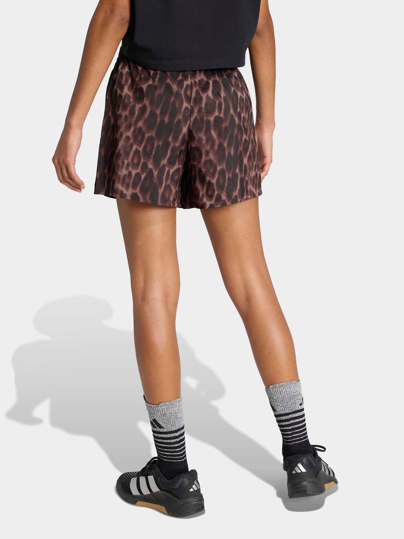 Image 2 of 6 of adidas Women's Training Workout Essentials Plus Shorts - Brown