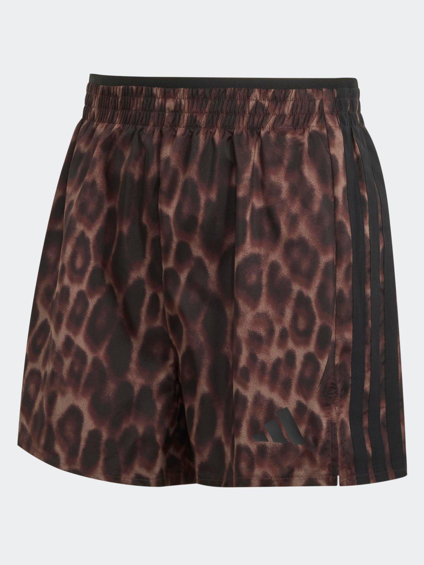 Image 6 of 6 of adidas Women's Training Workout Essentials Plus Shorts - Brown