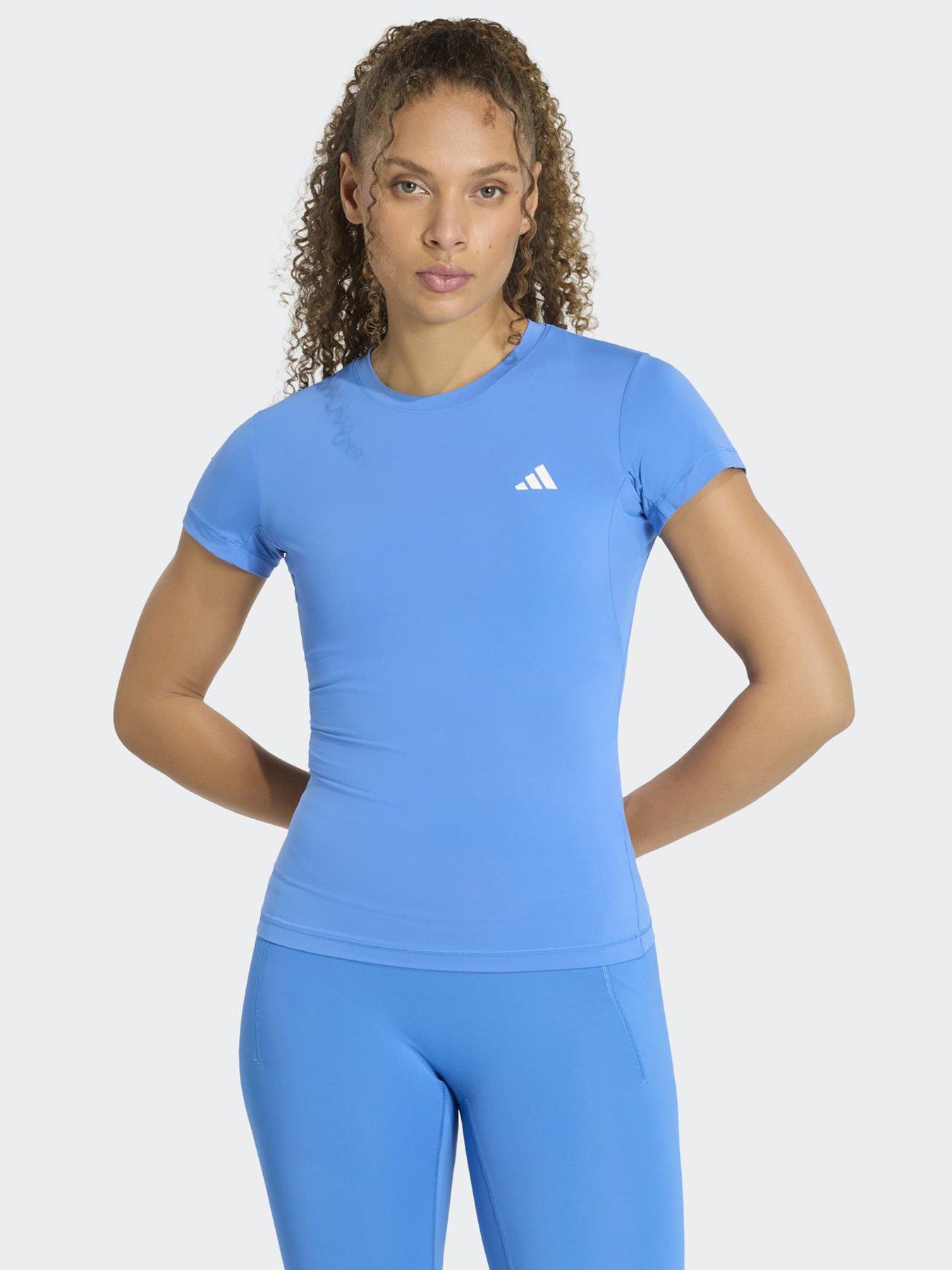 adidas Women's Training Workout Essentils T-Shirt - Blue