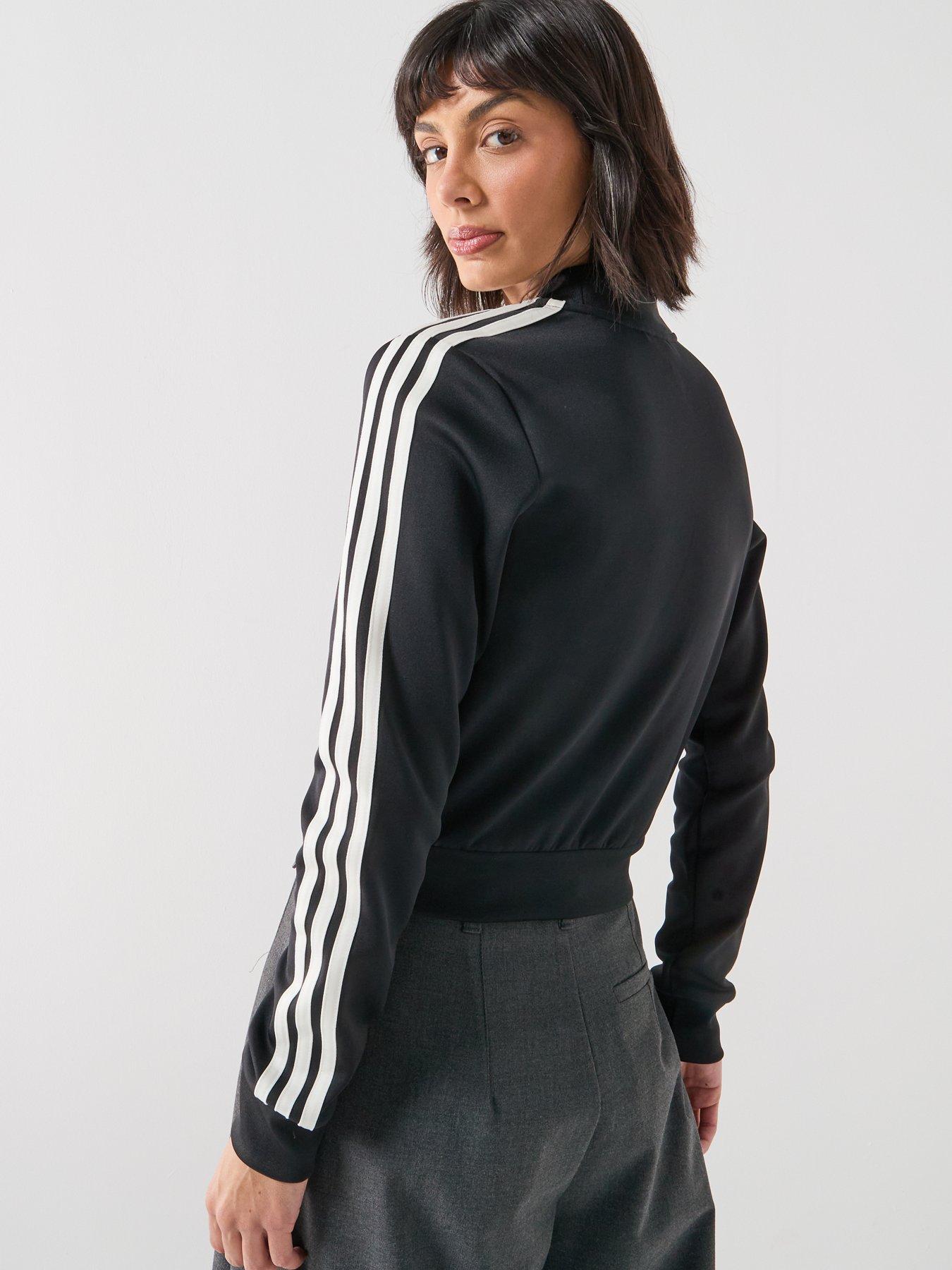 adidas gazelle silver green womens Adidas Womens Super Star Track Jacket - Black main image 0