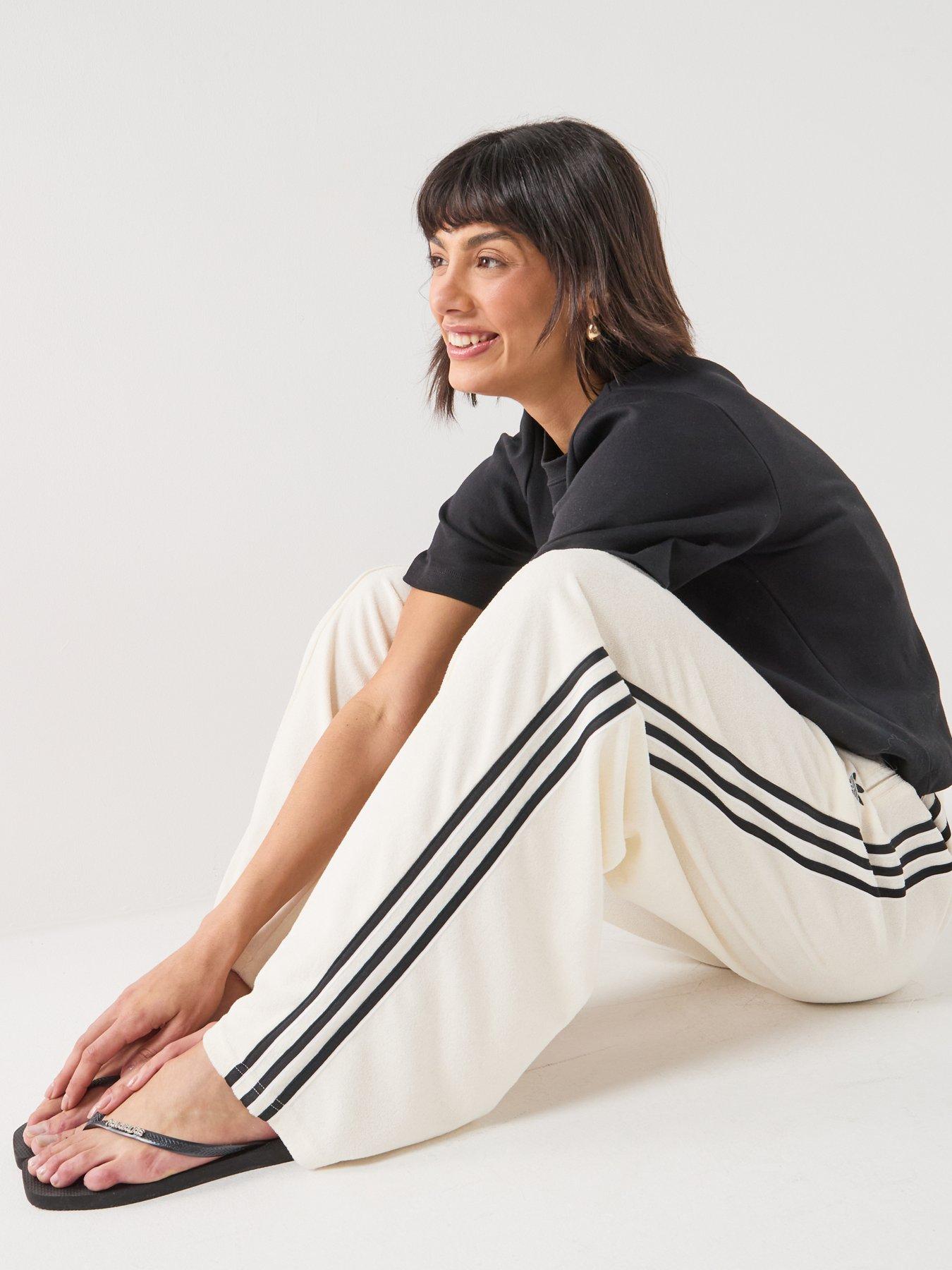 adidas Originals Women's Terry Towel Firebird Pants - White | Very