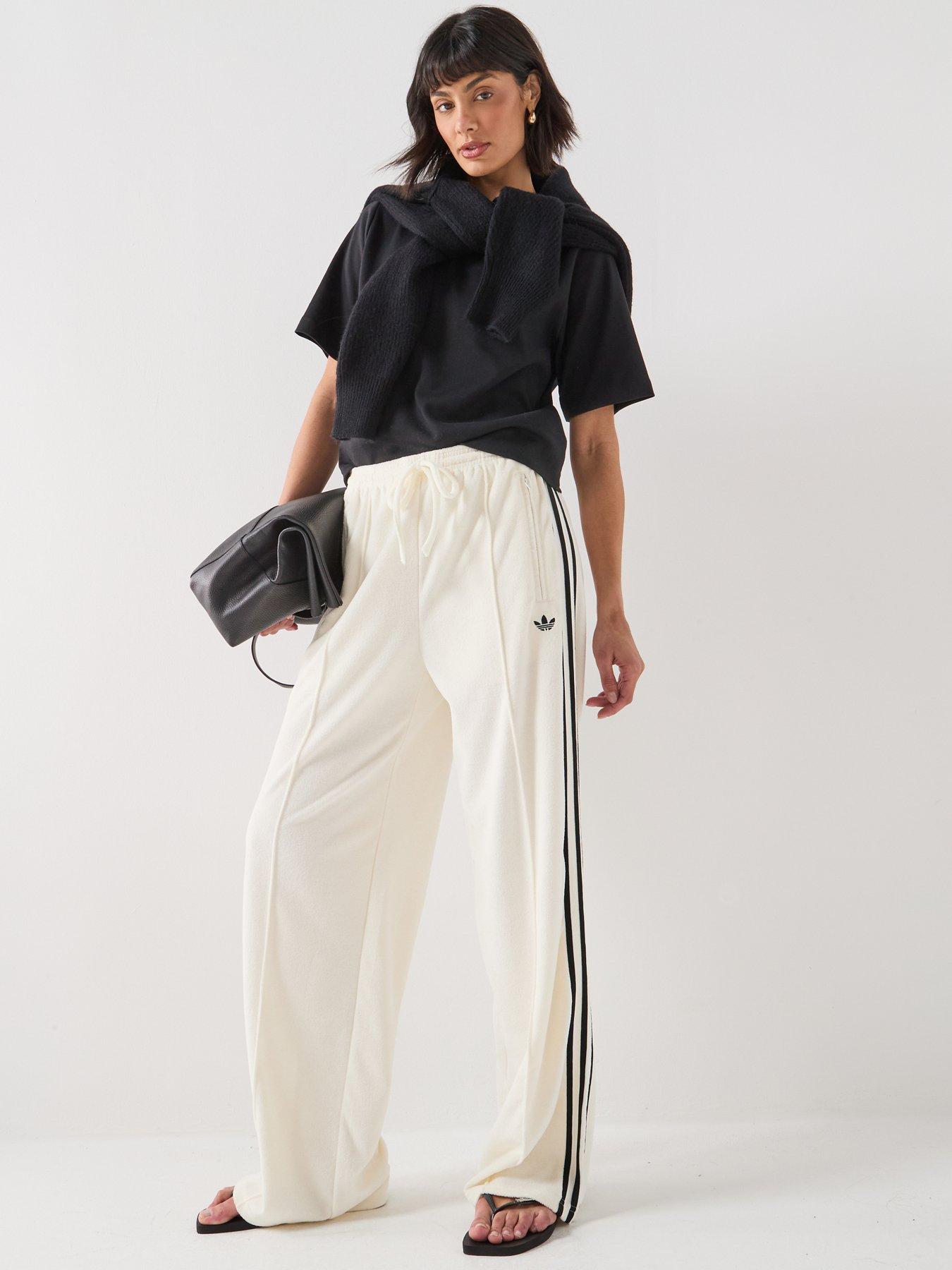 adidas Originals Women's Terry Towel Firebird Pants - White | Very