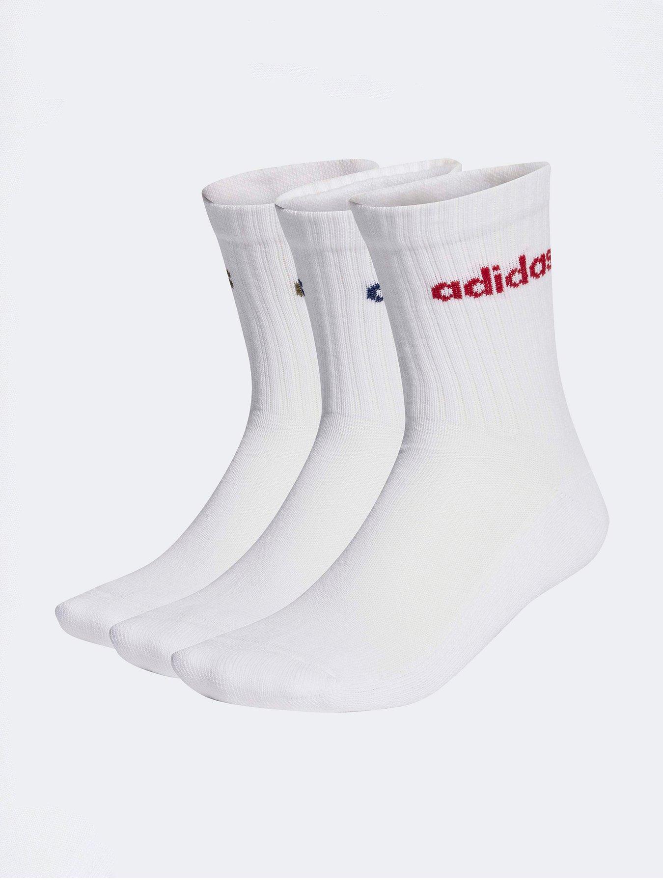 Adidas Sportswear Unisex Crew Sock 3 Pack - White