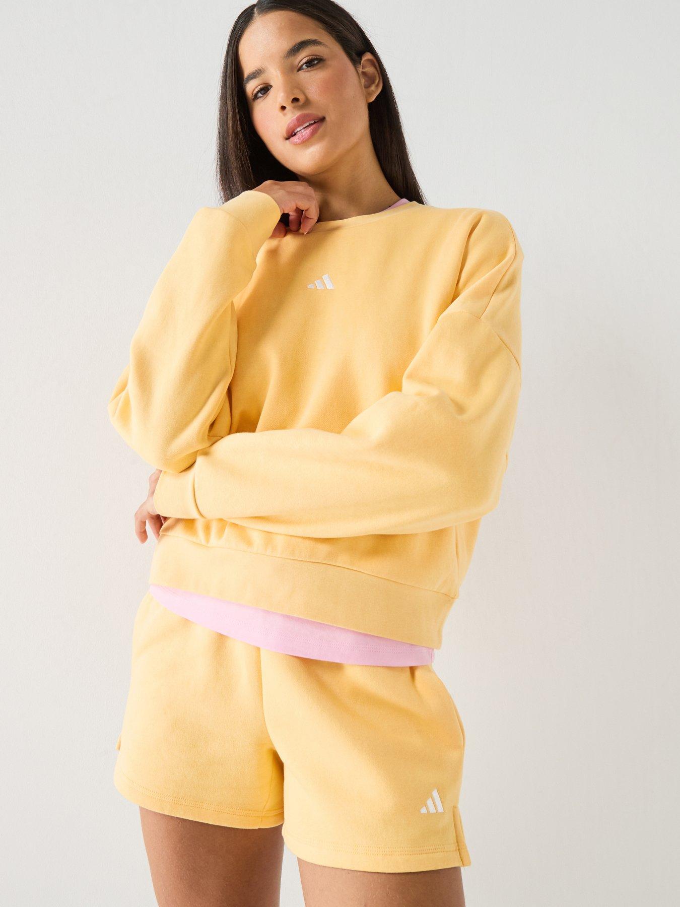 adidas Sportswear Women's Essentials Small Logo Feel Cozy Sweatshirt - Orange