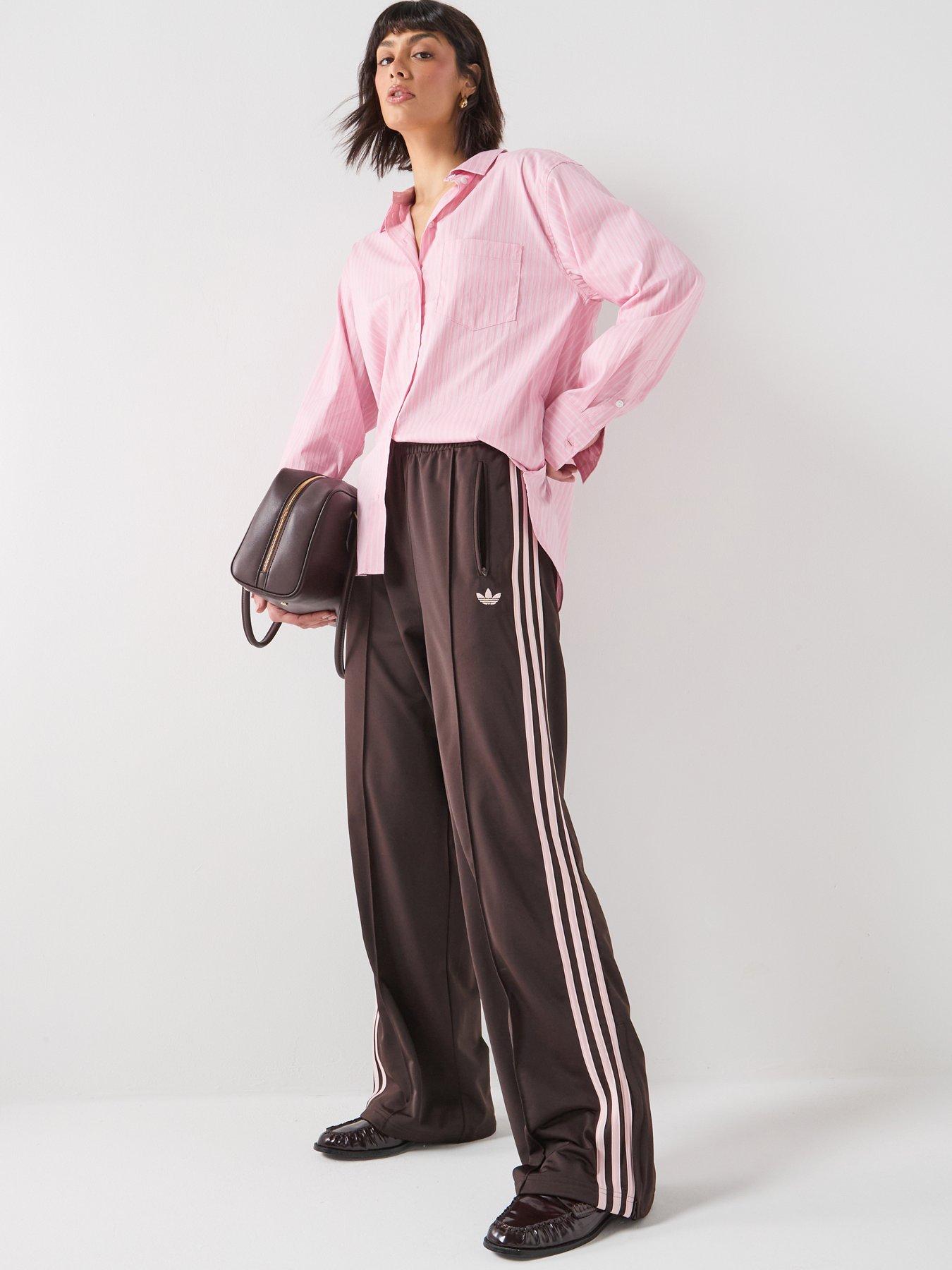 adidas Originals Women's Firebird Loose Track Pants, Aurora Coffee, Size L, Women