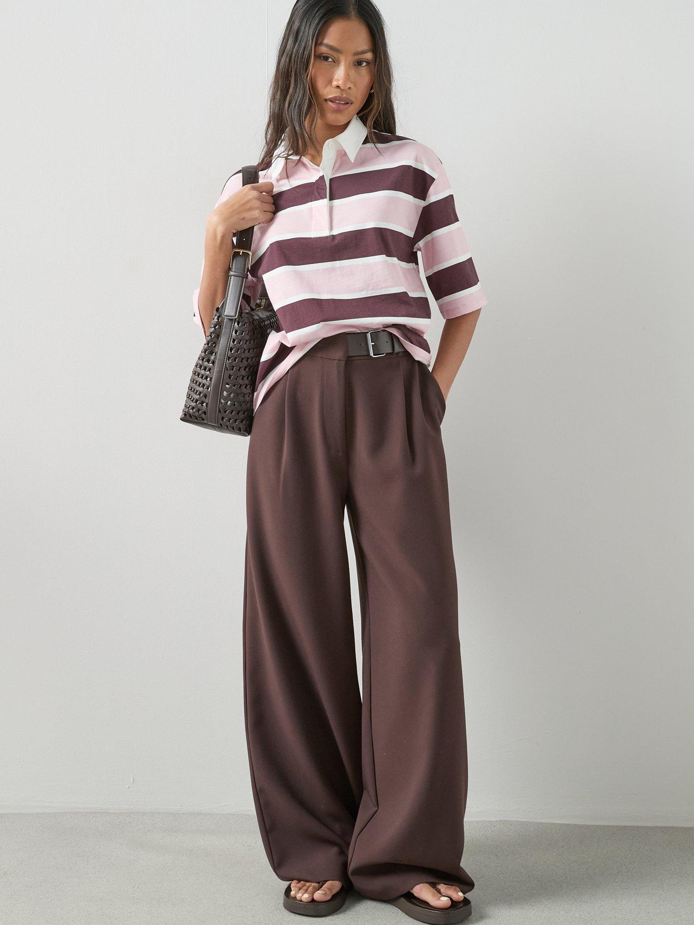 Image 6 of 7 of The Very Collection Stripe Top &amp; Mini Skirt Two Piece Set - Multi