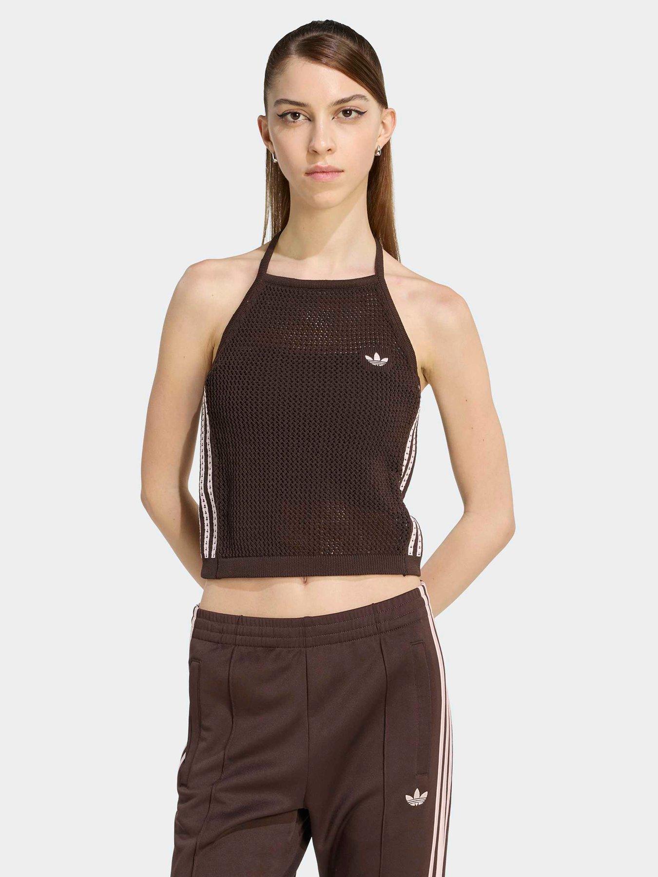 adidas Originals Women's Knitted Crochet Top, Auco, Size M, Women