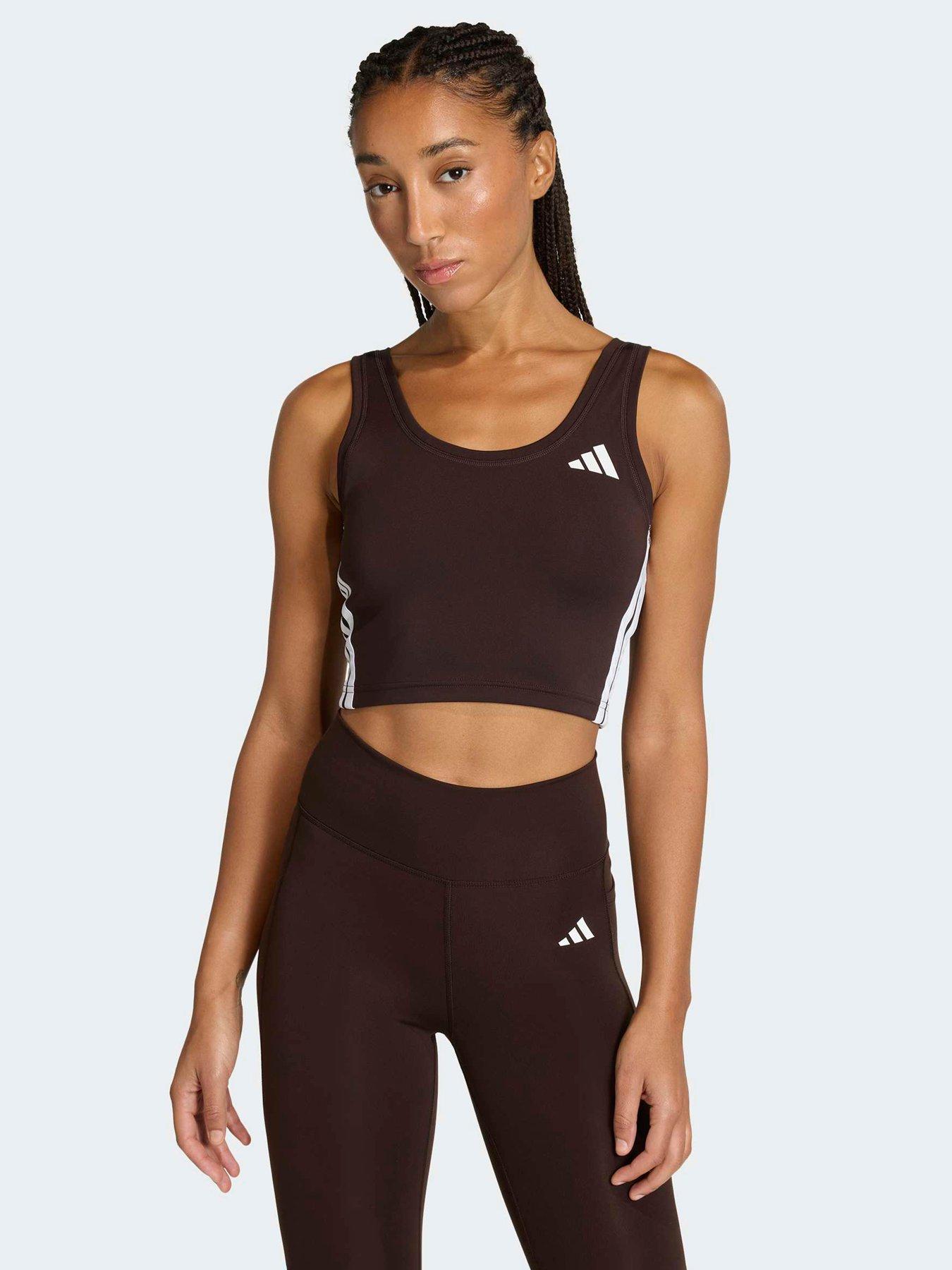 adidas Women's Training Workout Essentials Tank - Brown