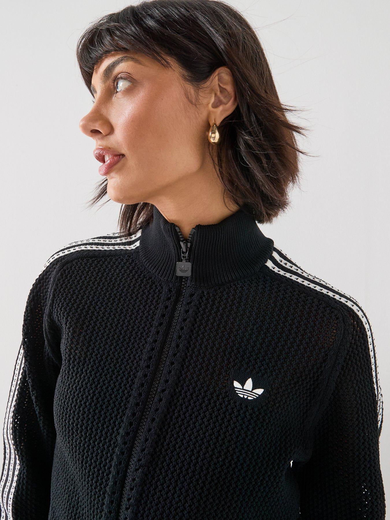 adidas Originals Women's Knitted Crochet Firebird Track Top