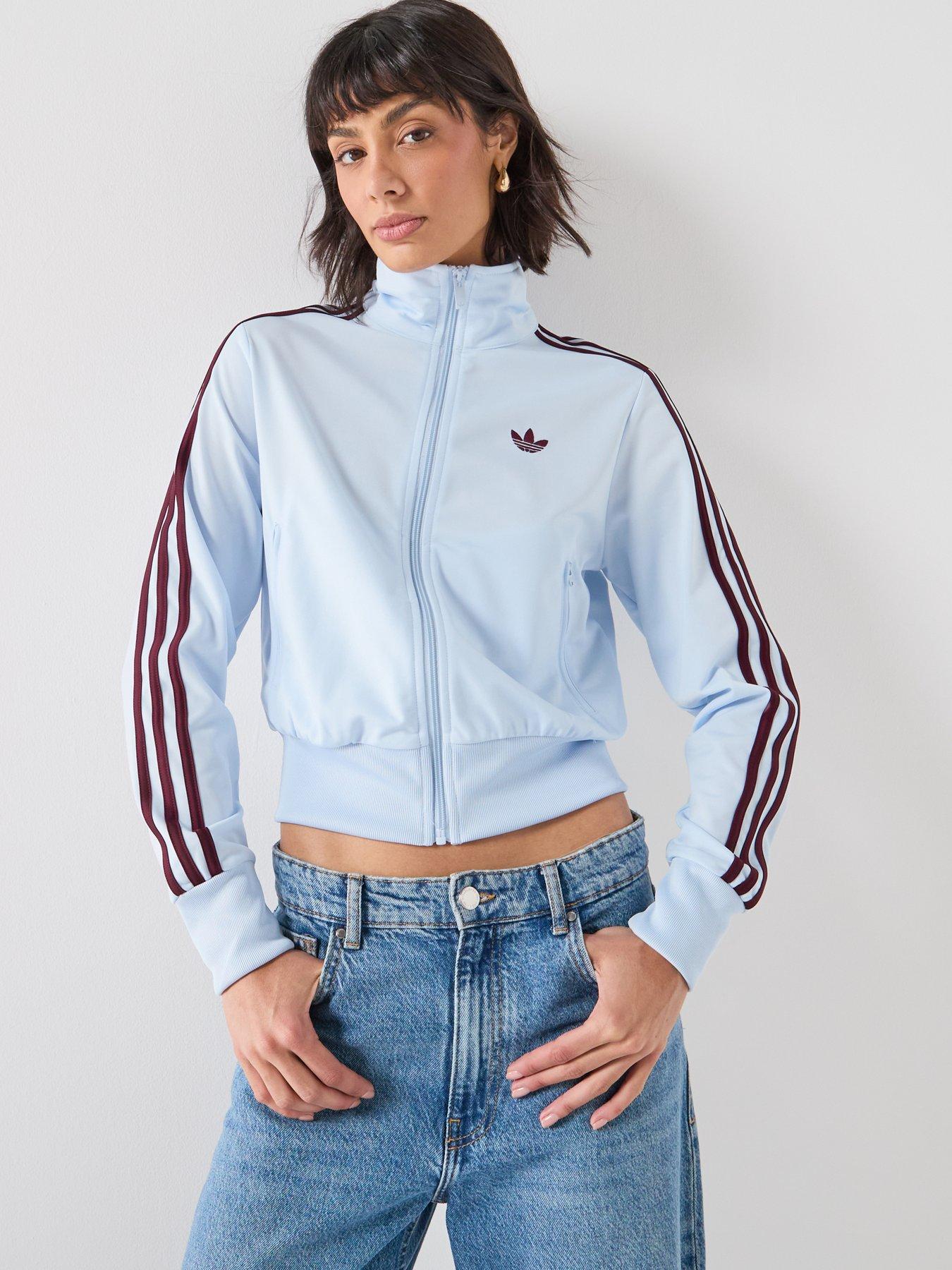 adidas Originals Women's Firebird Classic Tracksuit Top, Crsk/Maroon, Size Xs, Women