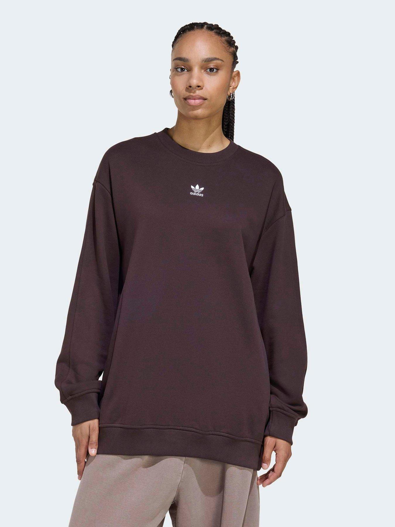 adidas Originals Women's Essentials Sweatshirt, Aurora Coffee, Size Xl, Women
