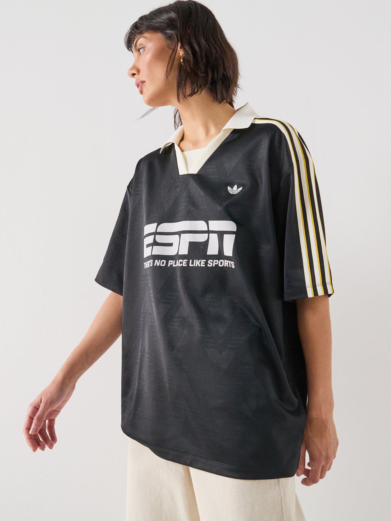 adidas Originals Women's Football Jersey Sponsor, Black, Size Xs, Women