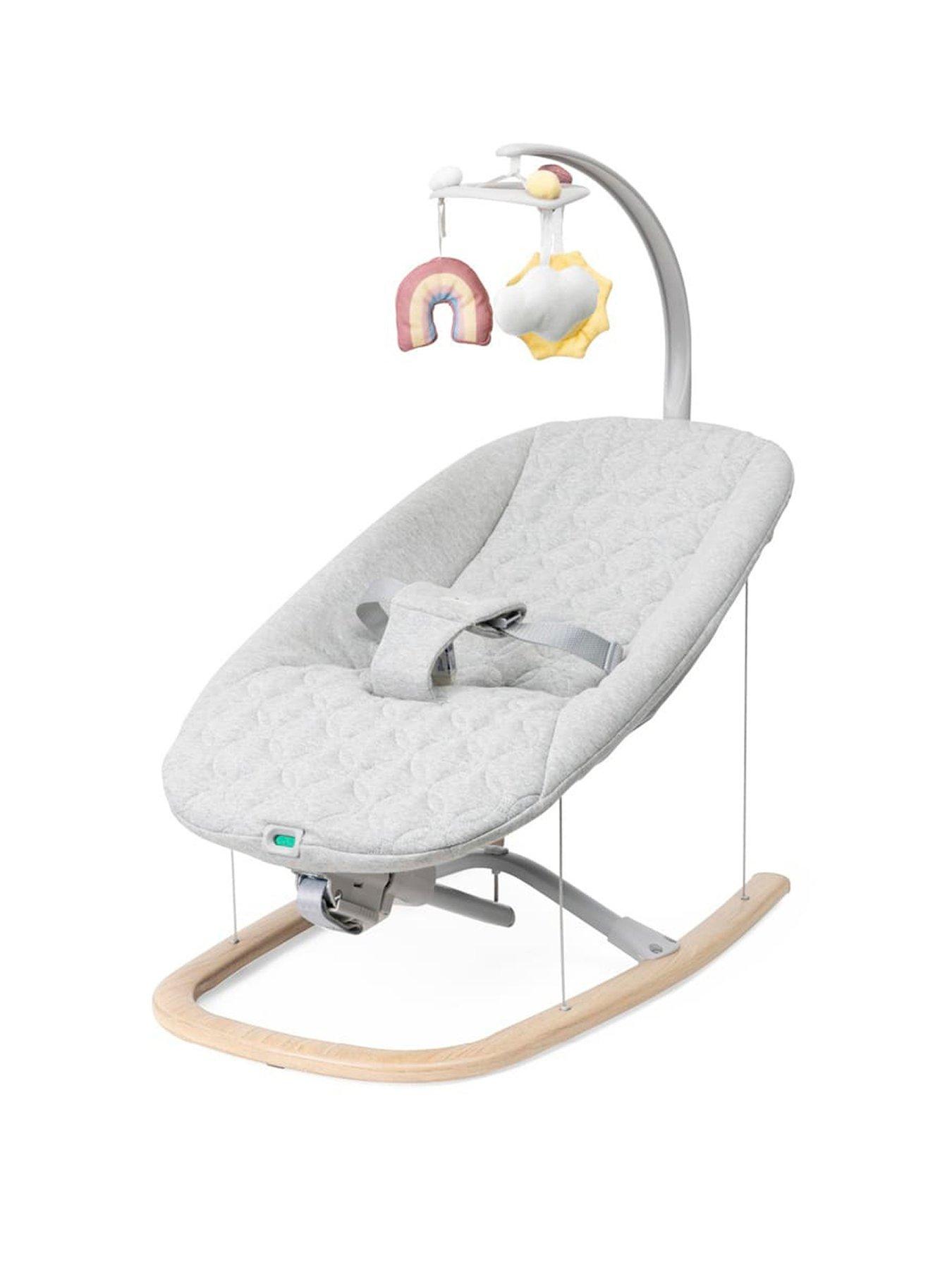 Chicco Zen Wave Rocker with Natural Rocking Motion, Wooden Grey
