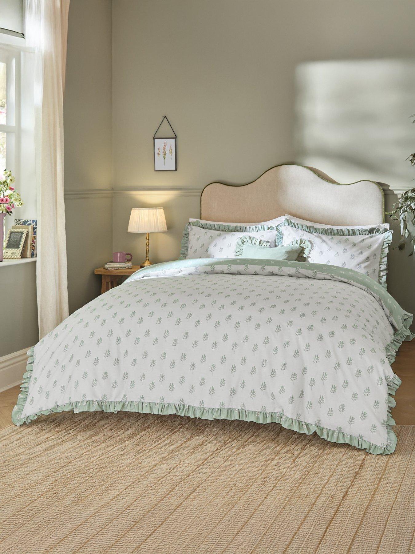 Wylder Ava Duvet Set White Sage