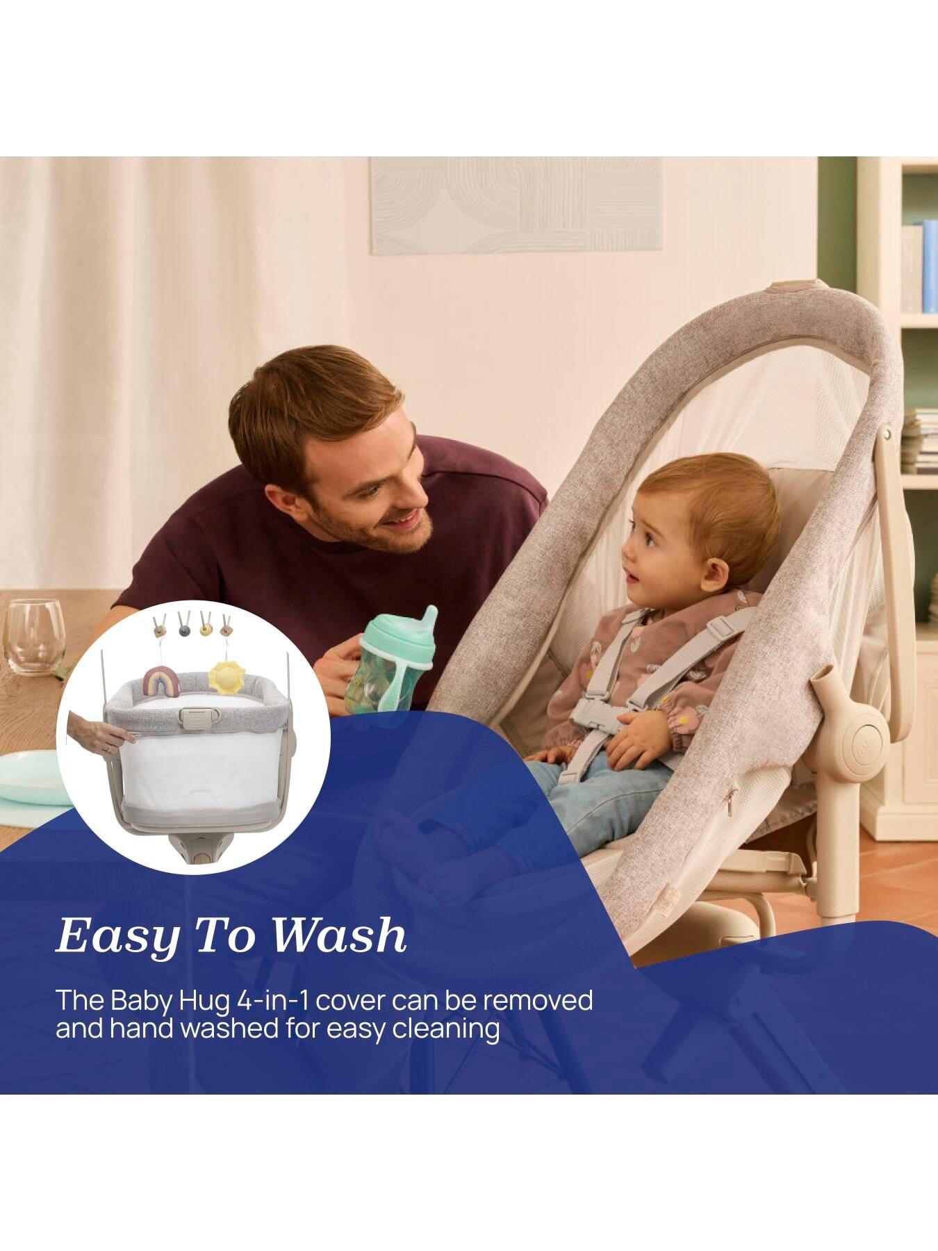 Image 5 of 8 of Chicco Baby Hug 4-in-1 Newborn Crib and Toddler Chair, Adjustable, Activity Bar