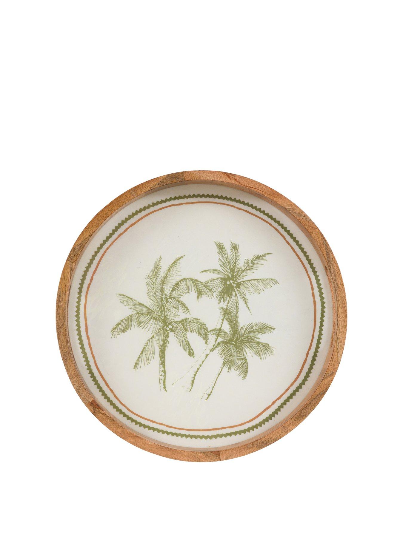 Gallery Direct Mango Wood Round Serving Tray