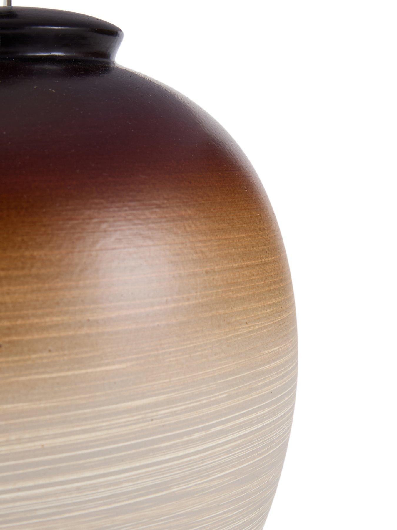 Image 5 of 7 of The Very Collection Brown Swirl Table Lamp
