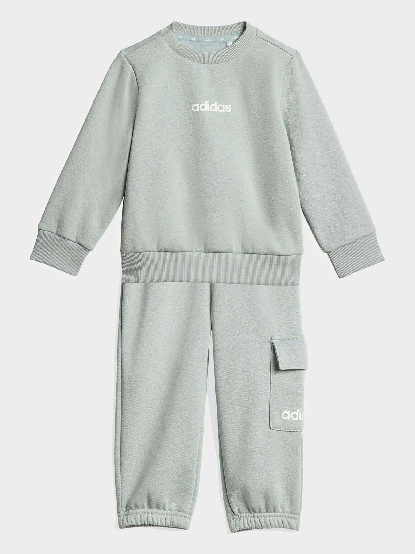 adidas Sportswear Infant Unisex Essentials Jogger, Wosa/White, Size 6-9 Months