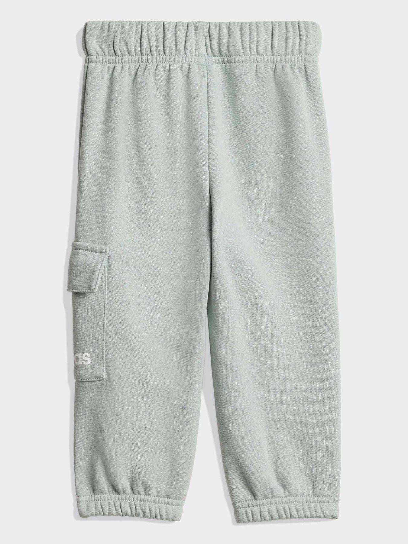 adidas Sportswear Infant Unisex Essentials Crew Jogger Set - Grey | Very