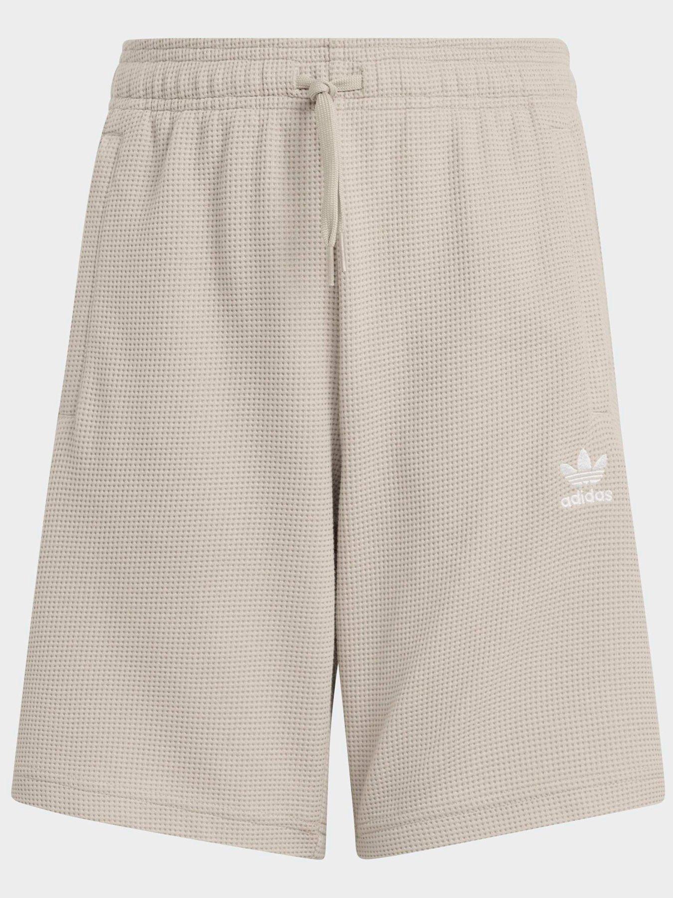 Image 6 of 6 of adidas Originals Junior Unisex Regular Waffle Shorts - Beige