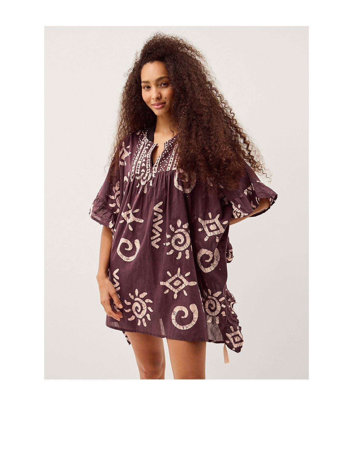 Monsoon Mafalda Batik Kaftan