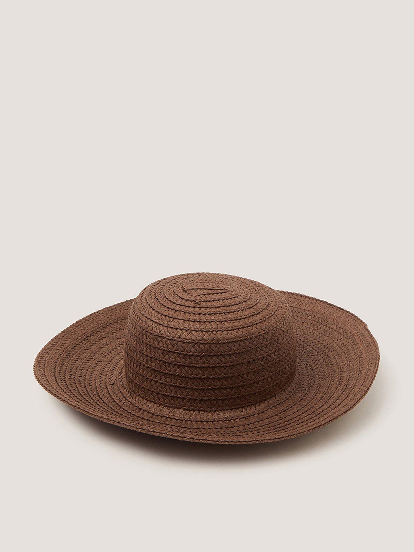 Monsoon Aubrie Wide Brim Hat - Brown