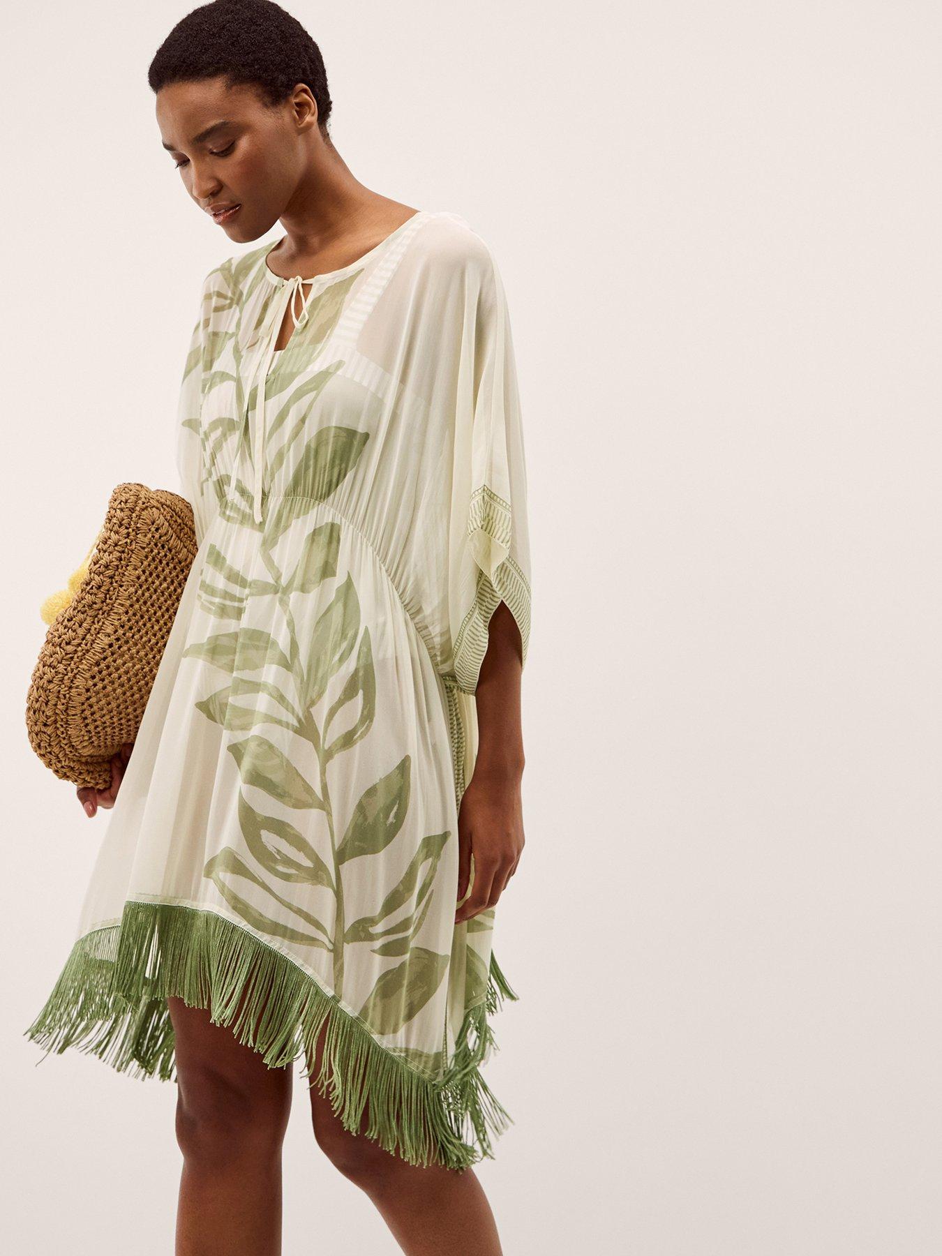 Image 2 of 4 of Monsoon Lillie Fringe Coverup