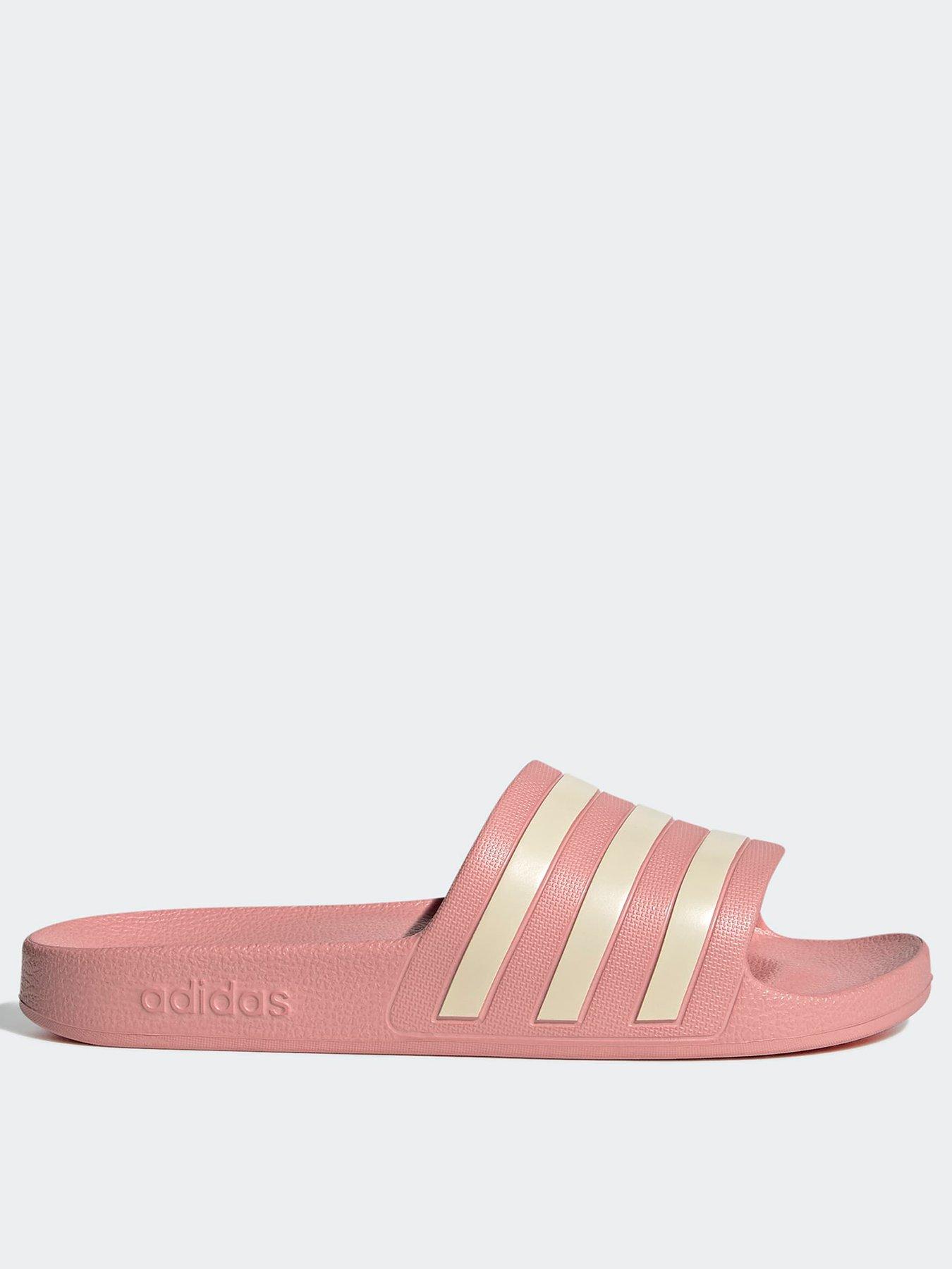 adidas Sportswear Women's Adilette Aqua Sliders, Wonmau/Wonwhi/Wonmau, Size 7, Women