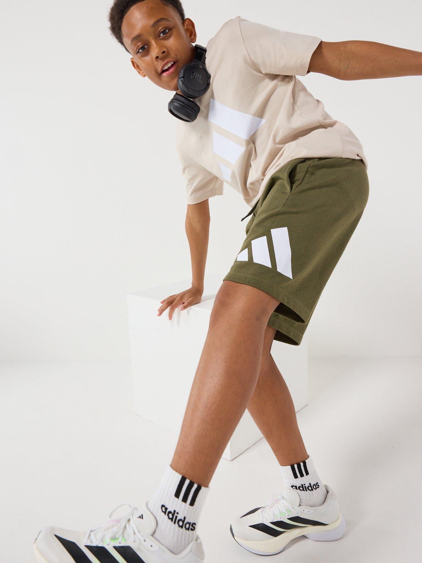 adidas Sportswear Junior Unisex Essentials T-Shirt and Shorts Set - Beige