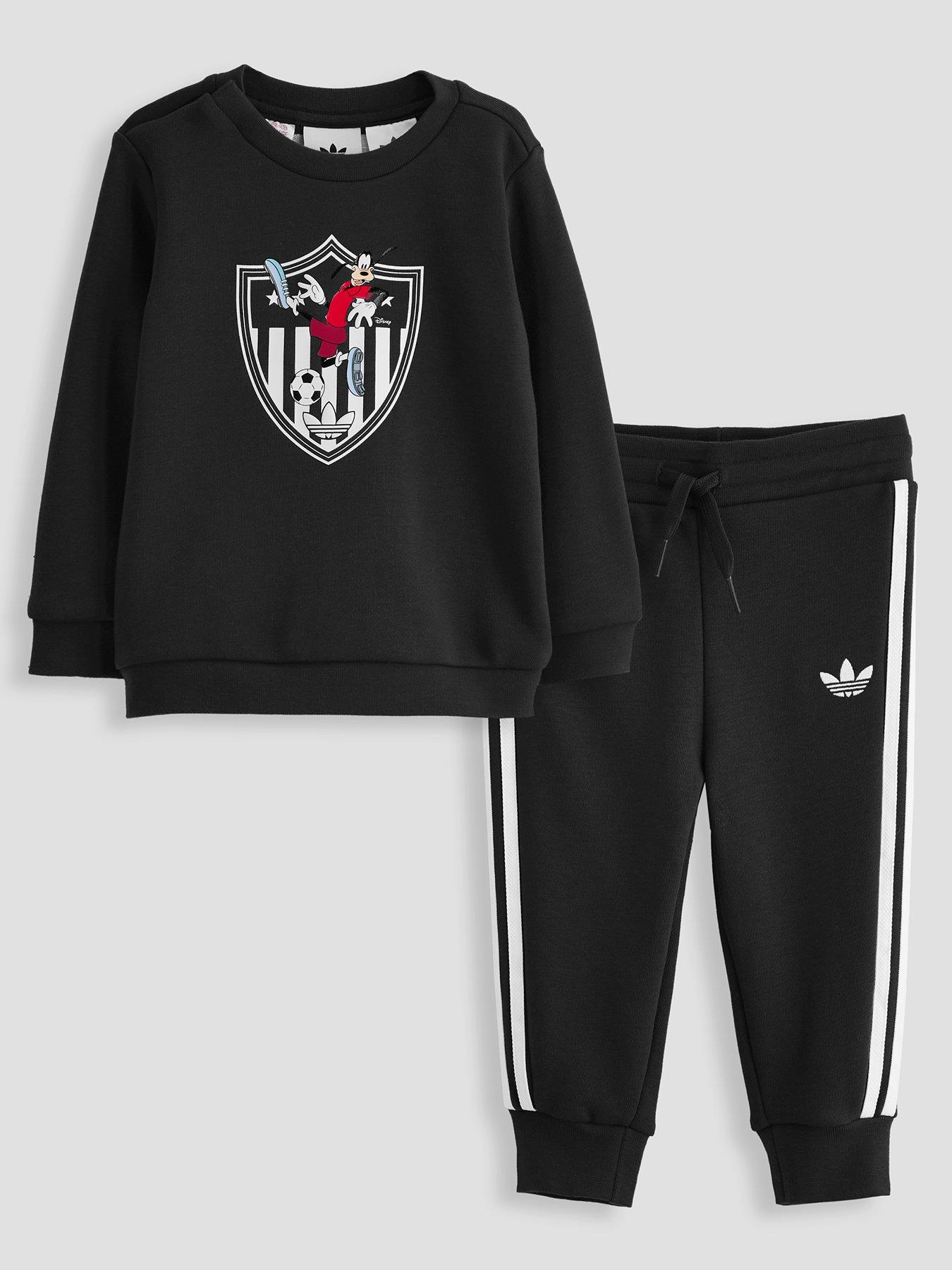 Image 1 of 5 of adidas Originals Infant Unisex Disney Crew Set - Black