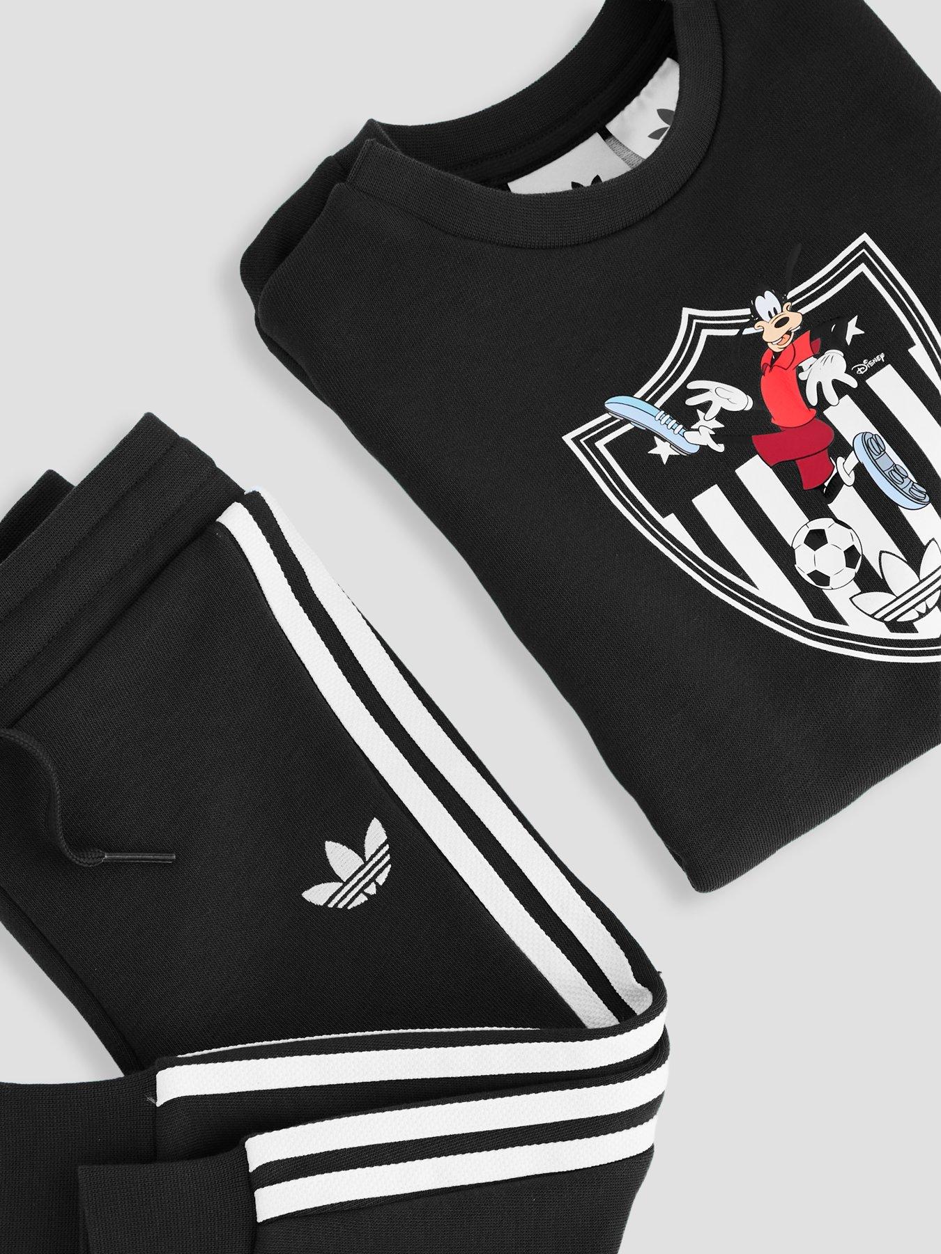 Image 3 of 5 of adidas Originals Infant Unisex Disney Crew Set - Black