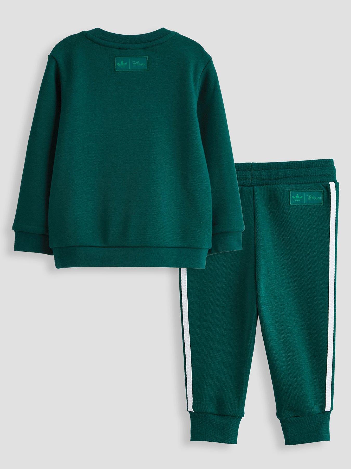 Image 2 of 5 of adidas Originals Infant Unisex Disney Crew Set - Green