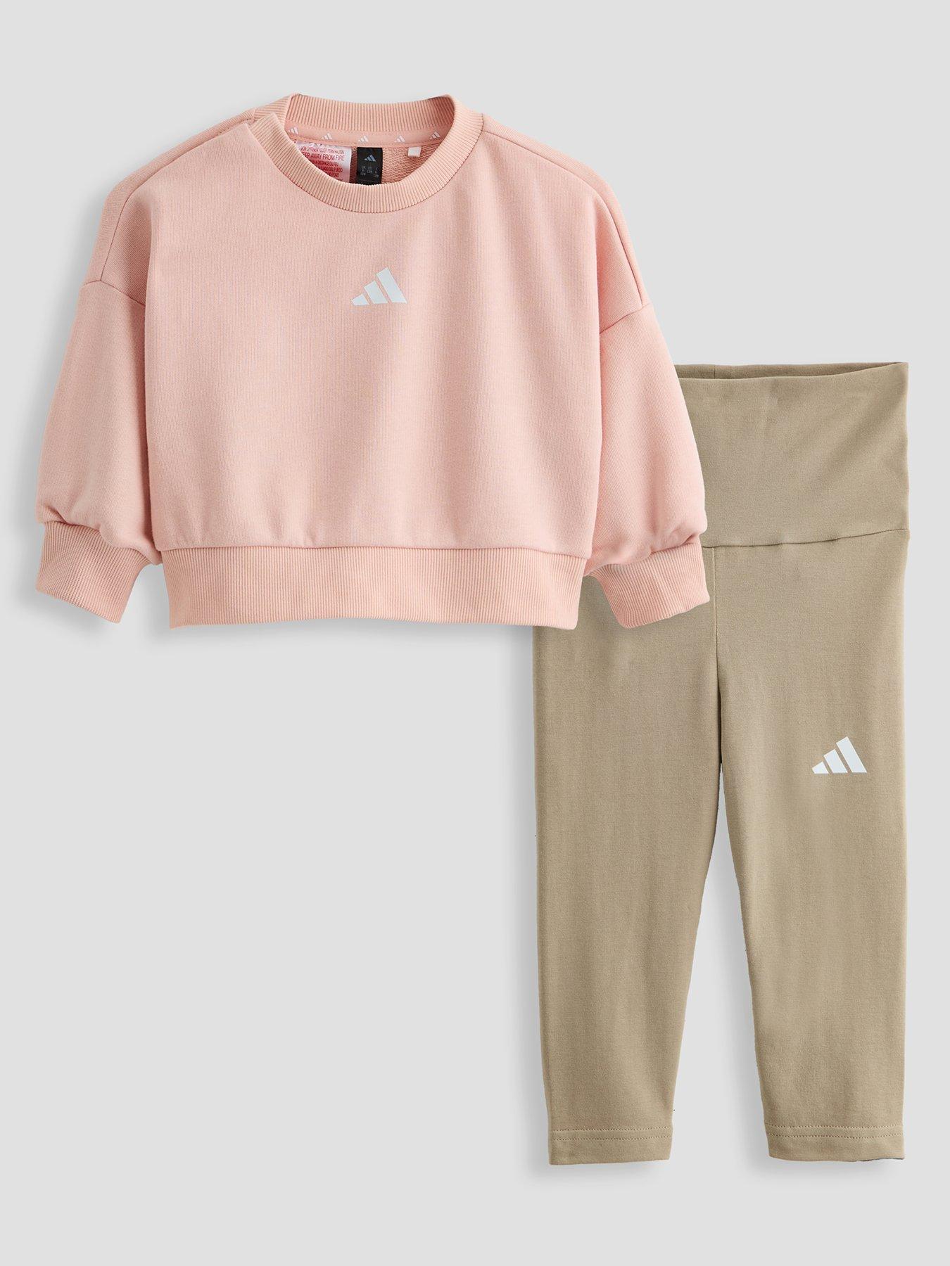 adidas Sportswear Infant Unisex Seasonals Sweat Set Infants - Pink