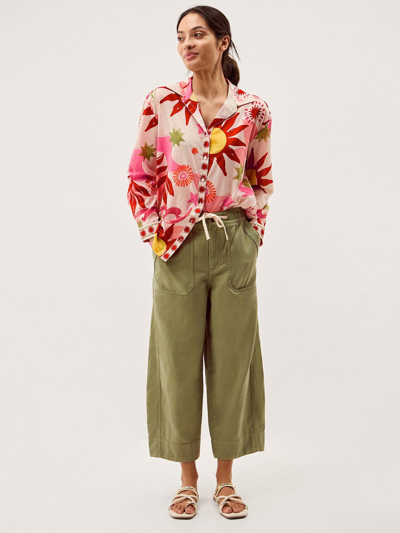 Monsoon Anissa Printed Shirt - Cream