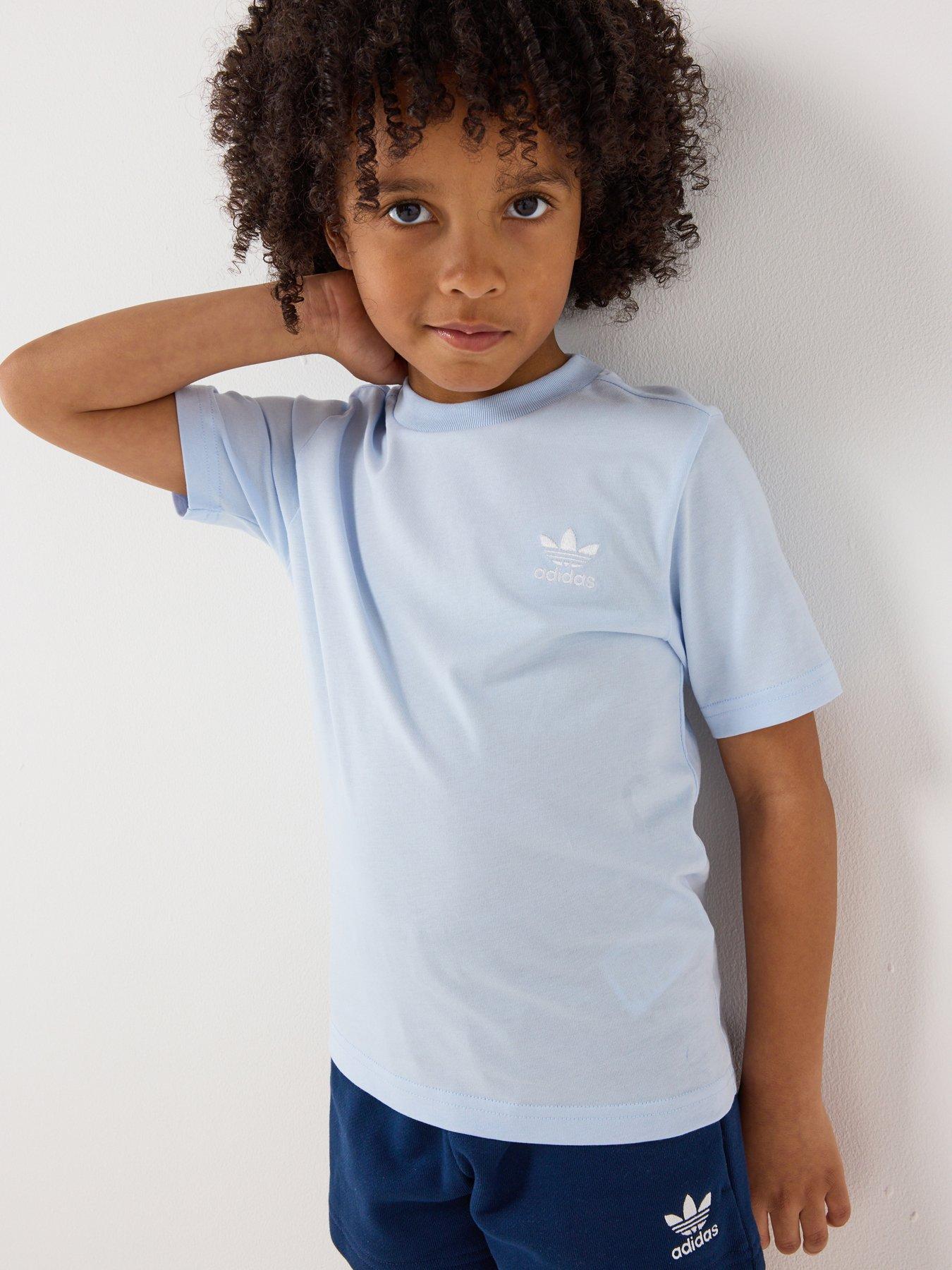 adidas Originals Kids Unisex Shorts And Tee Set Kids - Blue