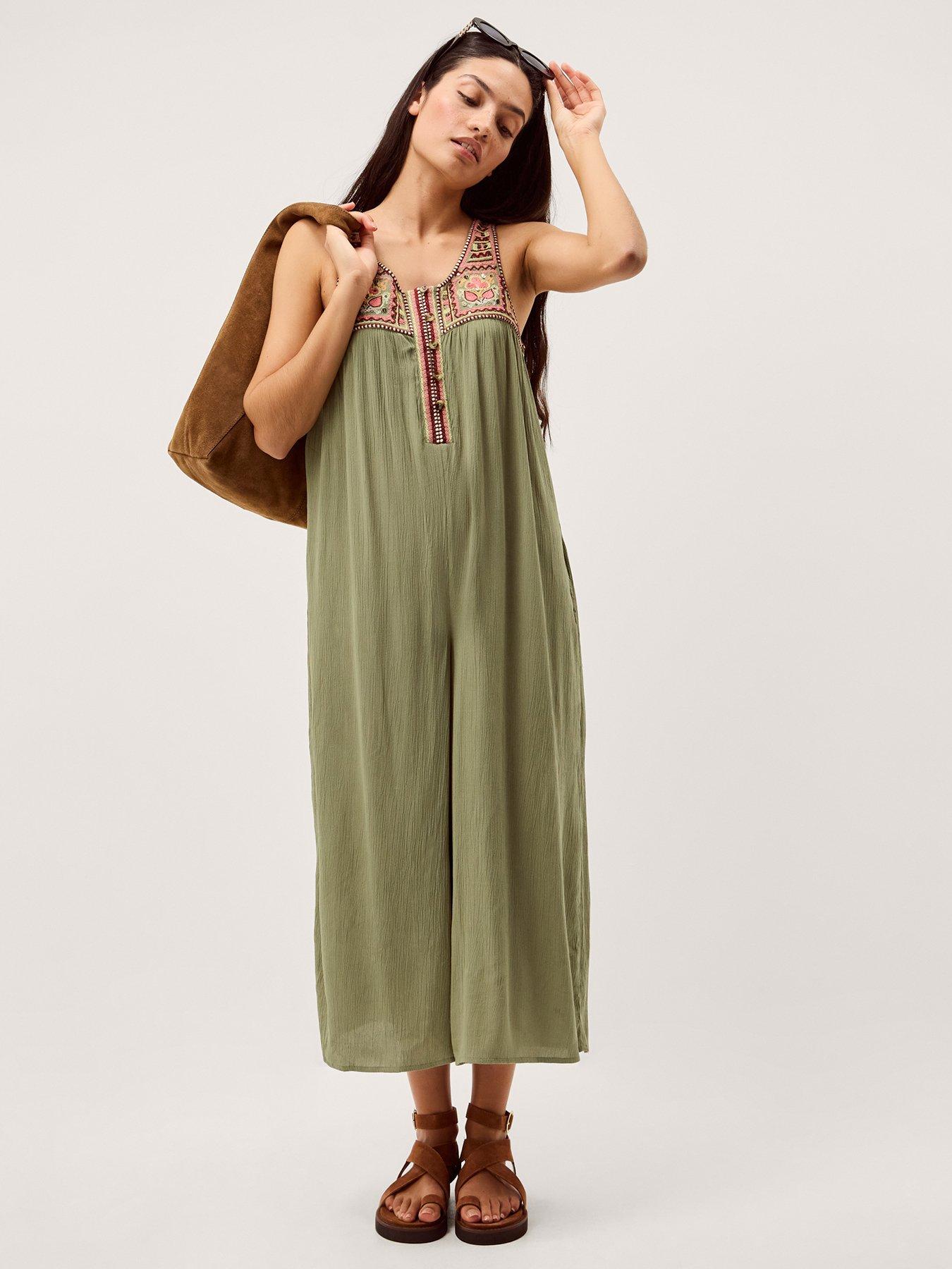 Image 1 of 4 of Monsoon Lidia Romper - Green