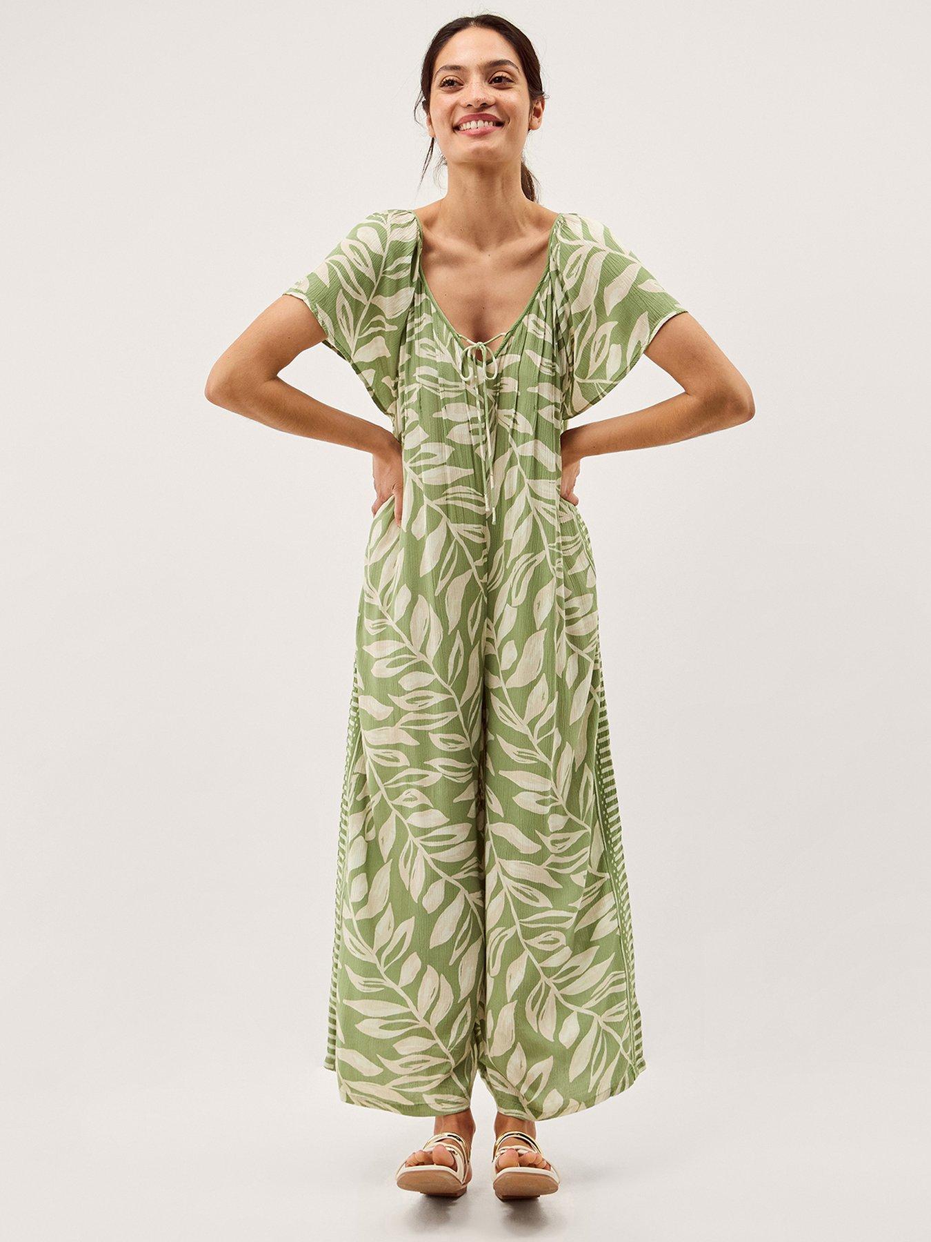 Monsoon Lillie Jumpsuit - Green