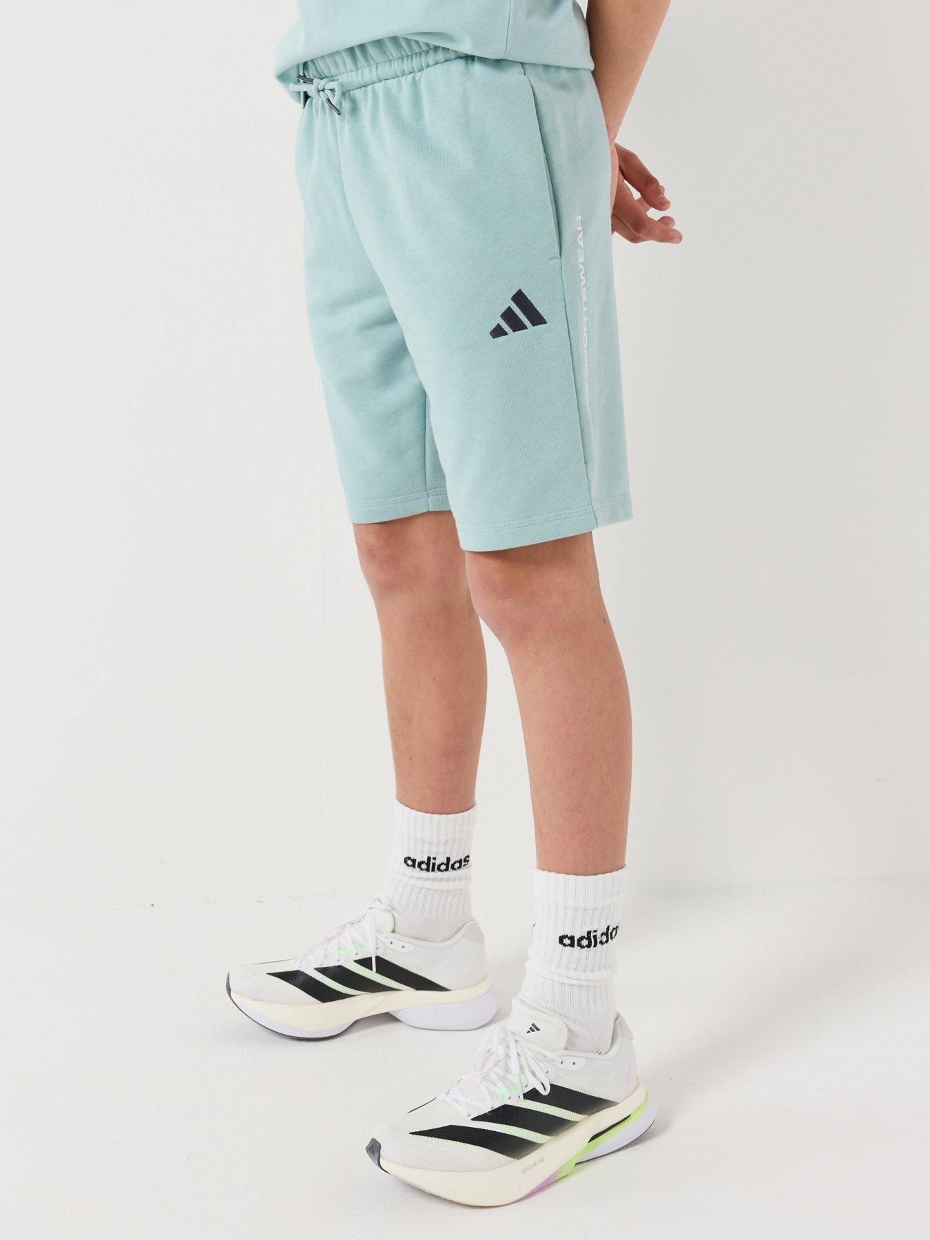 adidas Sportswear Junior Boys Boys French Terry Slogan Shorts - Green