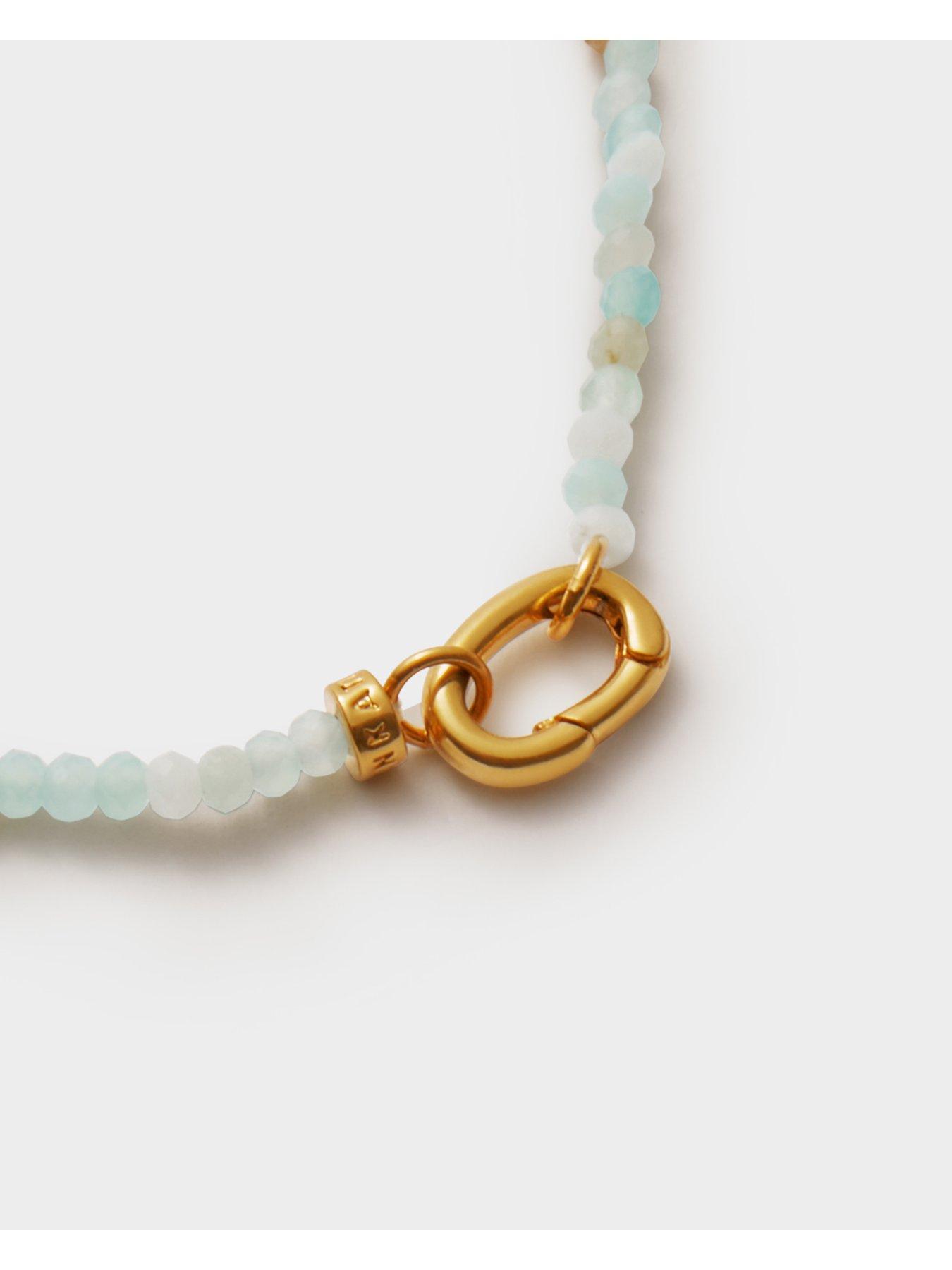 Image 4 of 5 of Katie Loxton AMAZONITE NECKLACE , Gold Coated , 42cm