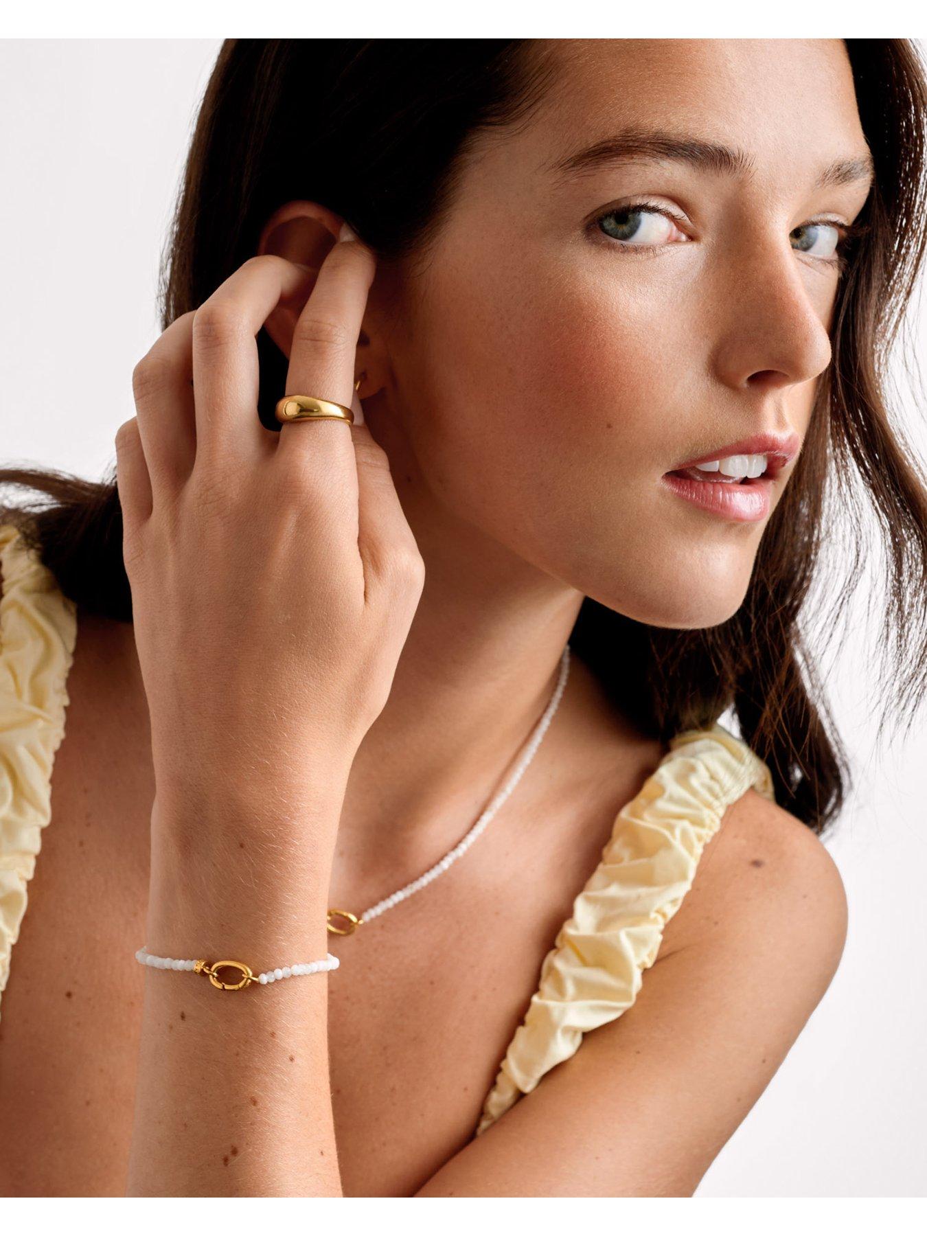 Image 2 of 5 of Katie Loxton MOONSTONE BRACELET , Gold Coated , 18cm