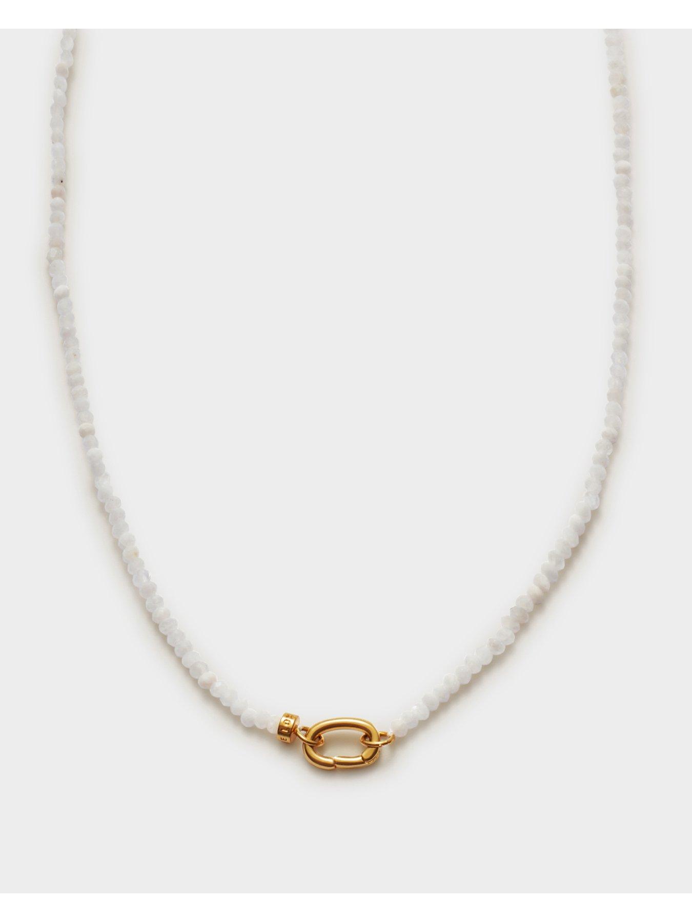 Image 2 of 5 of Katie Loxton Moonstone Necklace , Gold Coated , 42cm - Waterproof
