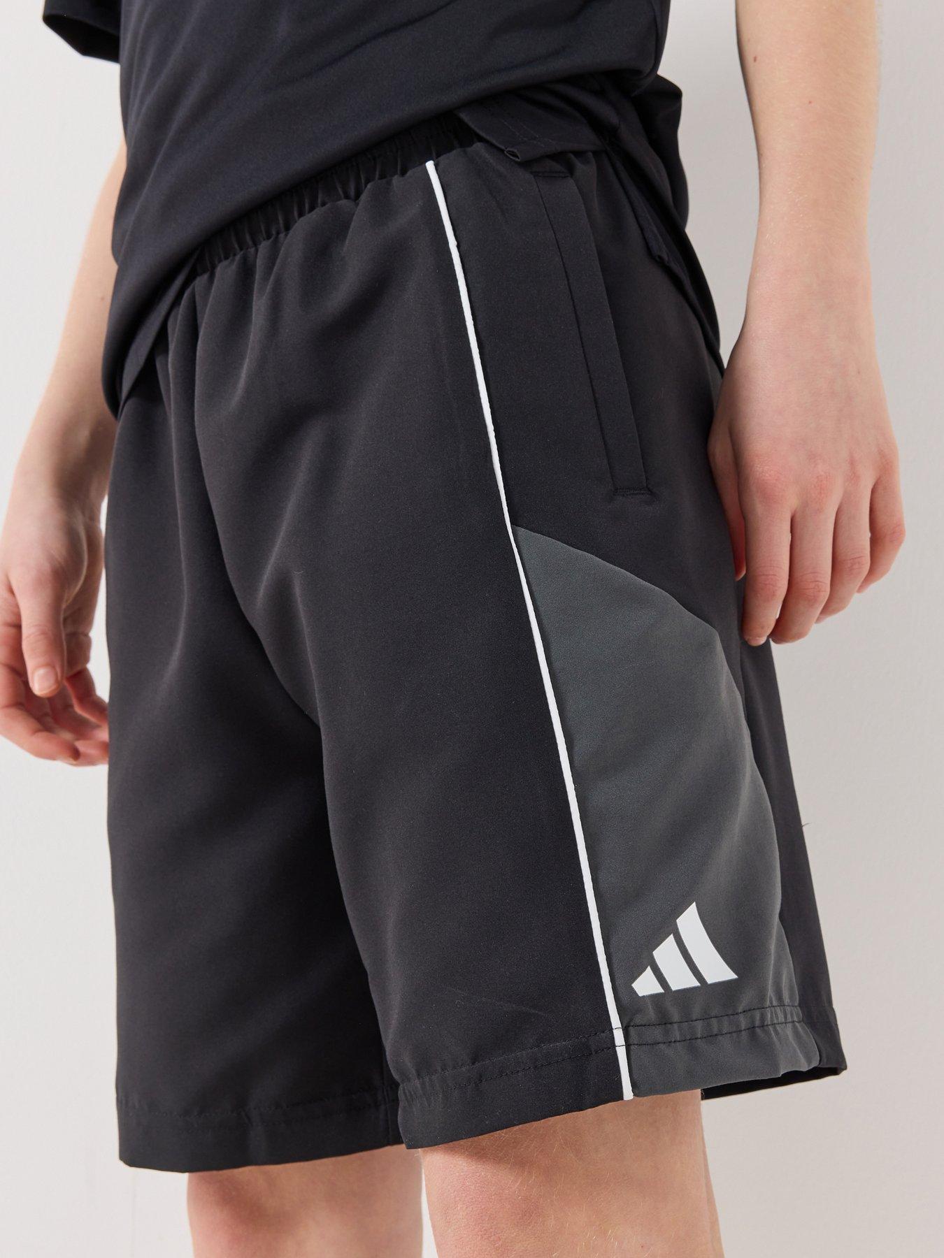 Image 5 of 6 of adidas Sportswear Junior Unisex Color Block Woven Shorts - Black