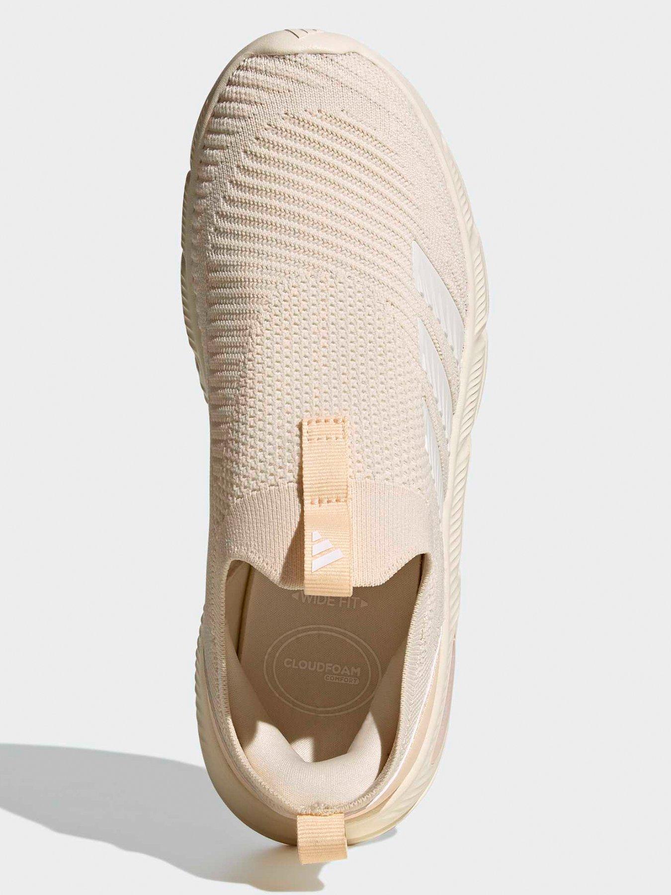 Image 4 of 6 of adidas Women's Cloudfoam Flex Sock Trainers- White / Off White / Sand Strata